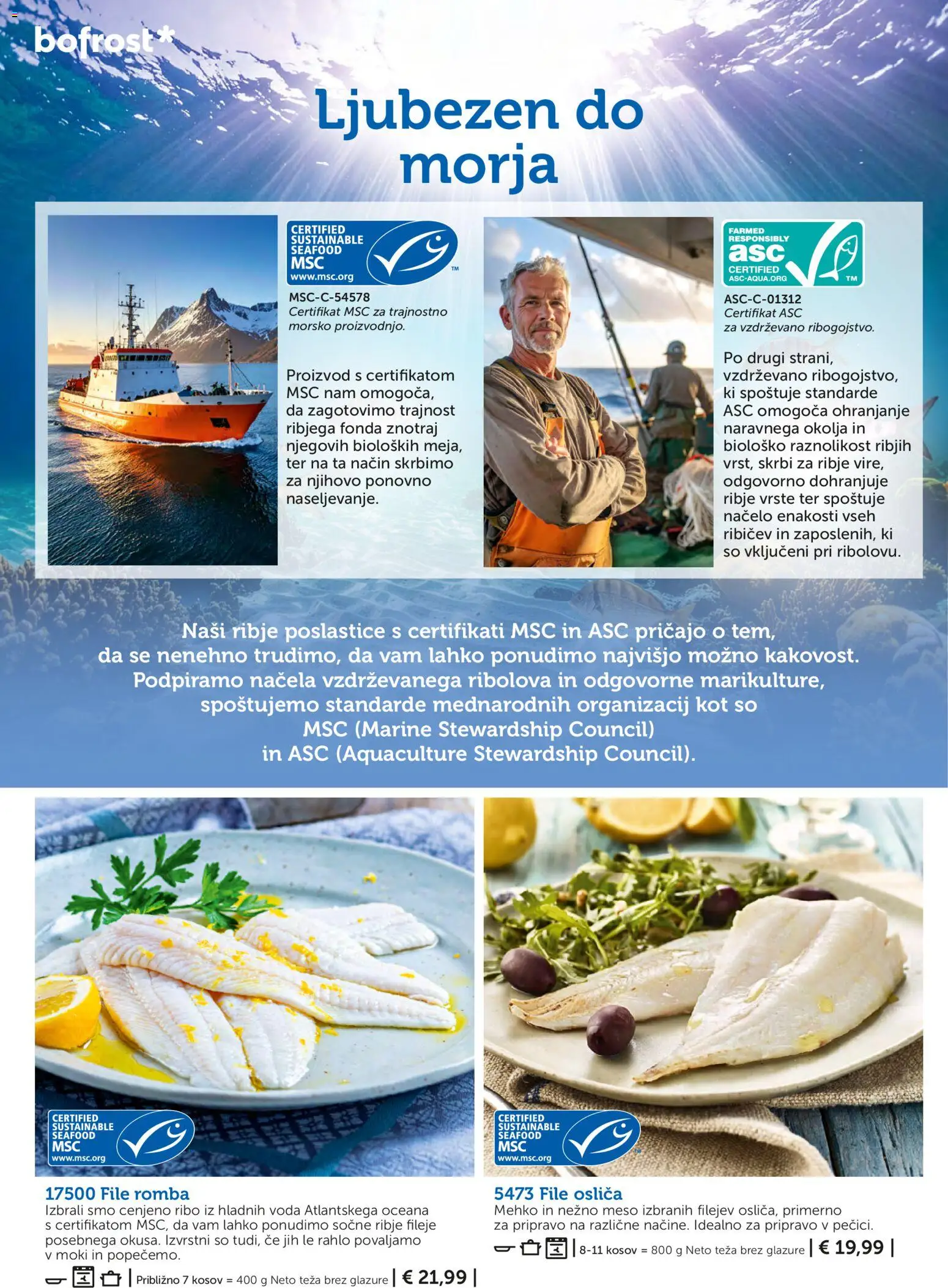 Novi Bofrost katalog ponudbe – veljaven od 04.03.2026 | Stran: 68 | Izdelki: Teza, Voda