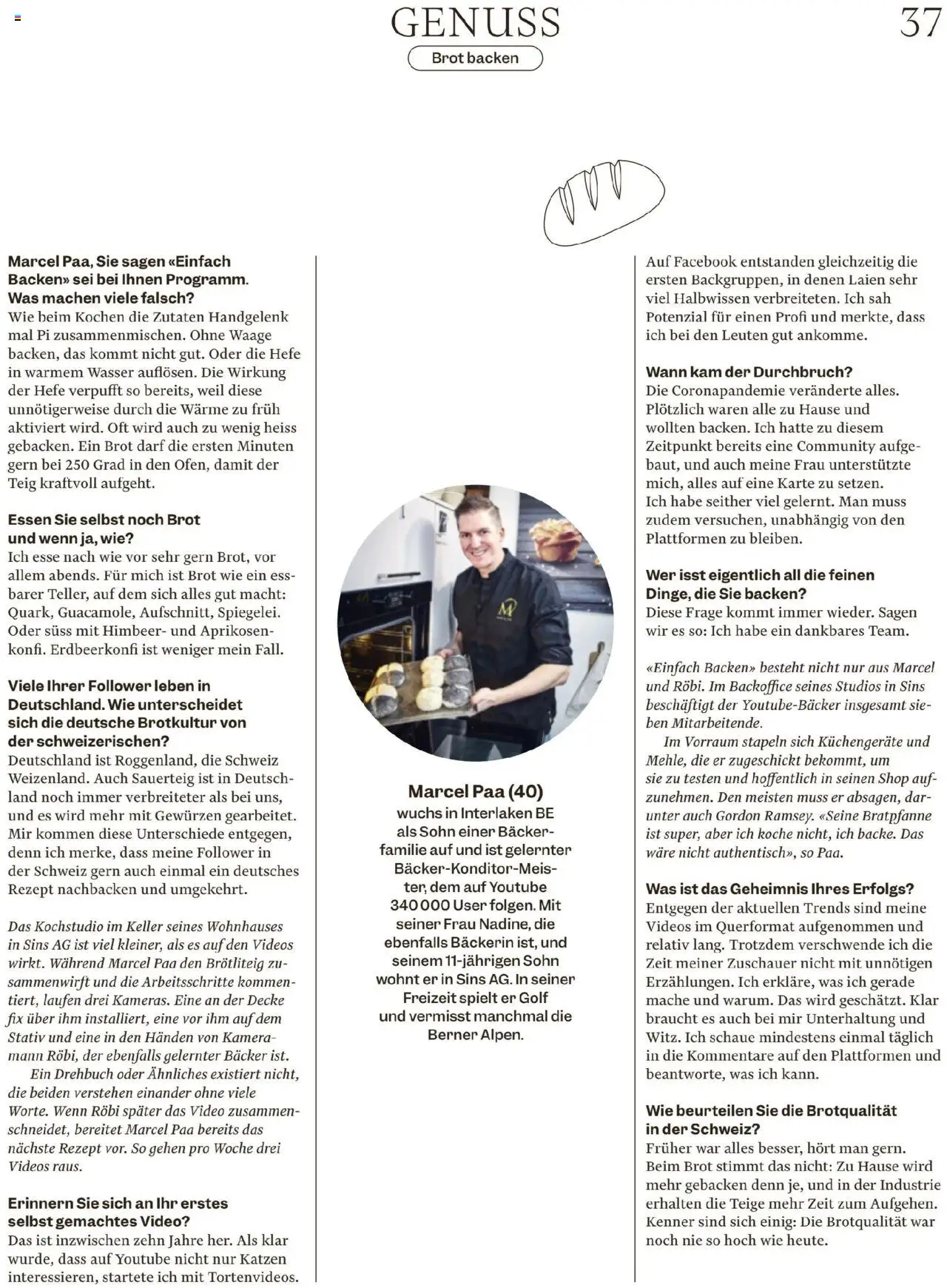 Migros Magazin ab 03.06.2025 | Seite: 37 | Produkte: Brot, Wasser, Video, Stativ