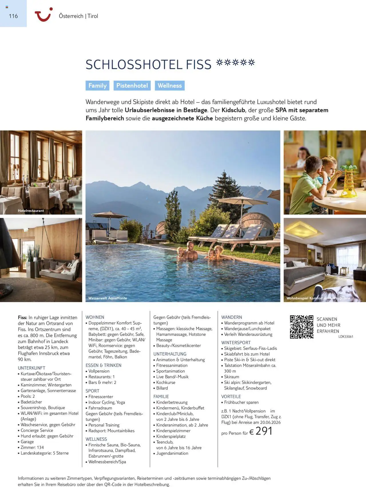 TUI Urlaub mit eigener Anreise 2025/26 – gültig ab 01.11.2025 | Seite: 116 | Produkte: Babybett, Küche, Ski, Snowboard