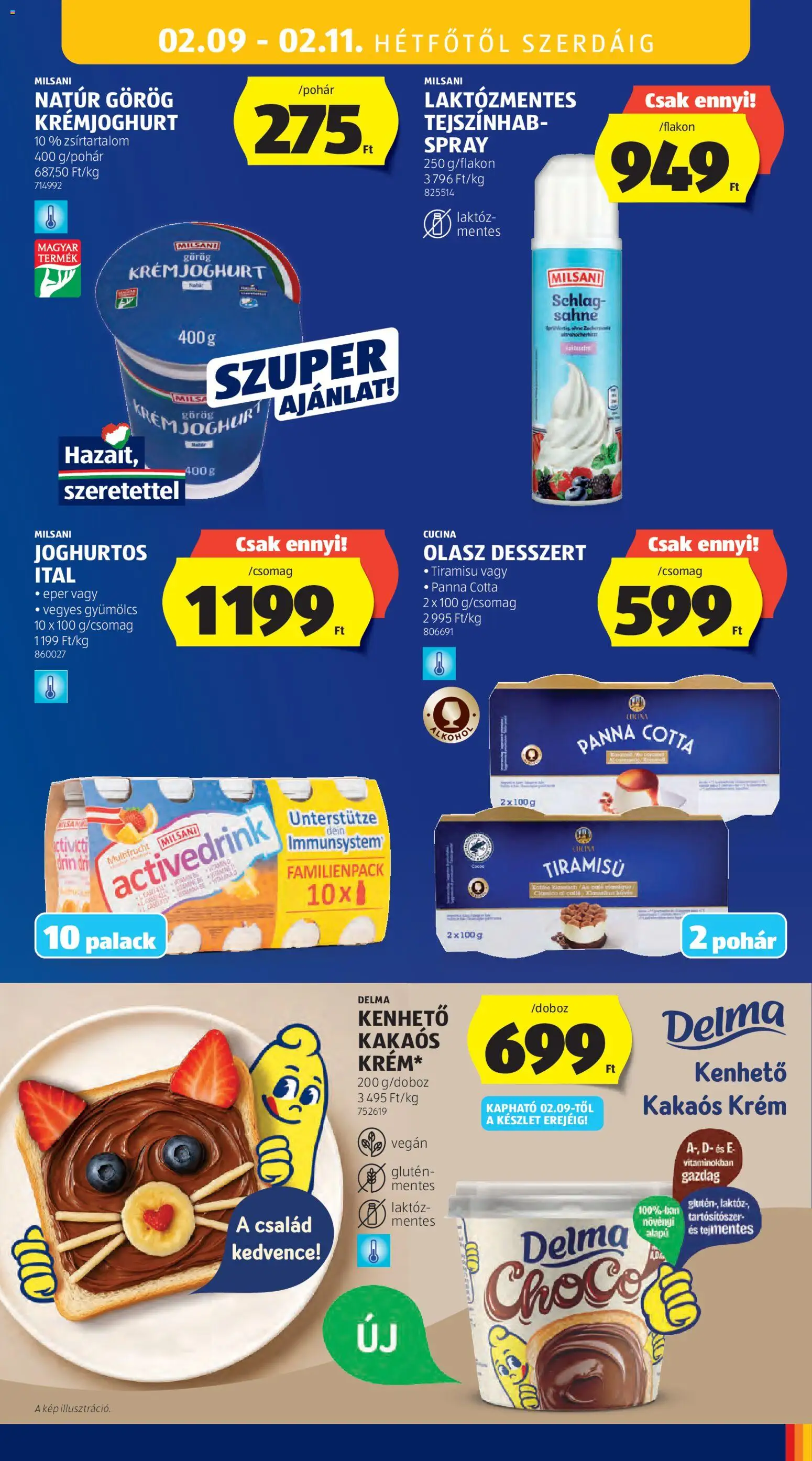 Aldi akciós ujság - amely érvényes a következő dátumtól: 05.02.2026 | Oldal: 31 | Termékek: Tiramisu, Alkohol, Tejszínhab, Joghurt
