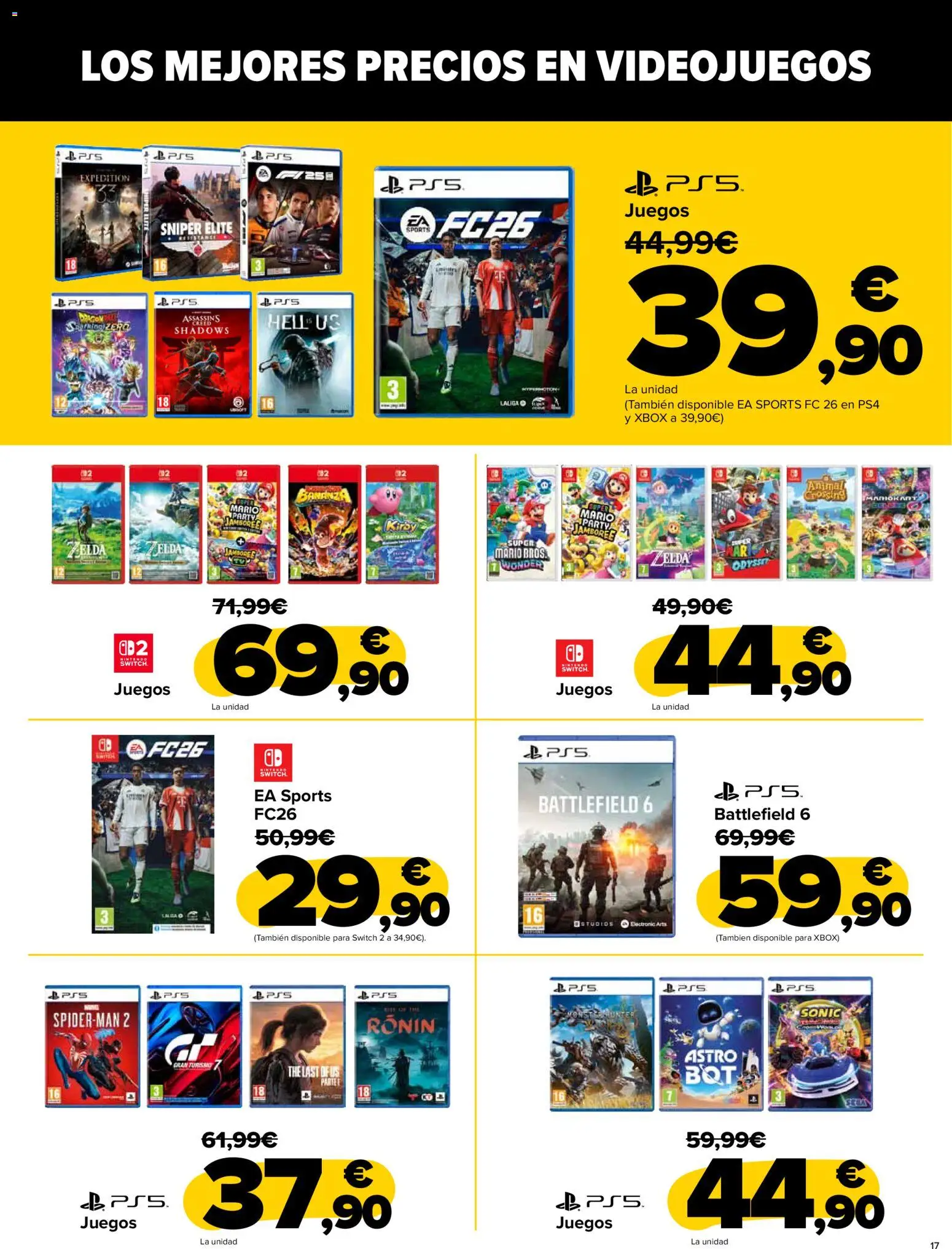 Carrefour - Black Friday │ válido desde el 20.11.2025 | Página: 17 | Productos: Xbox