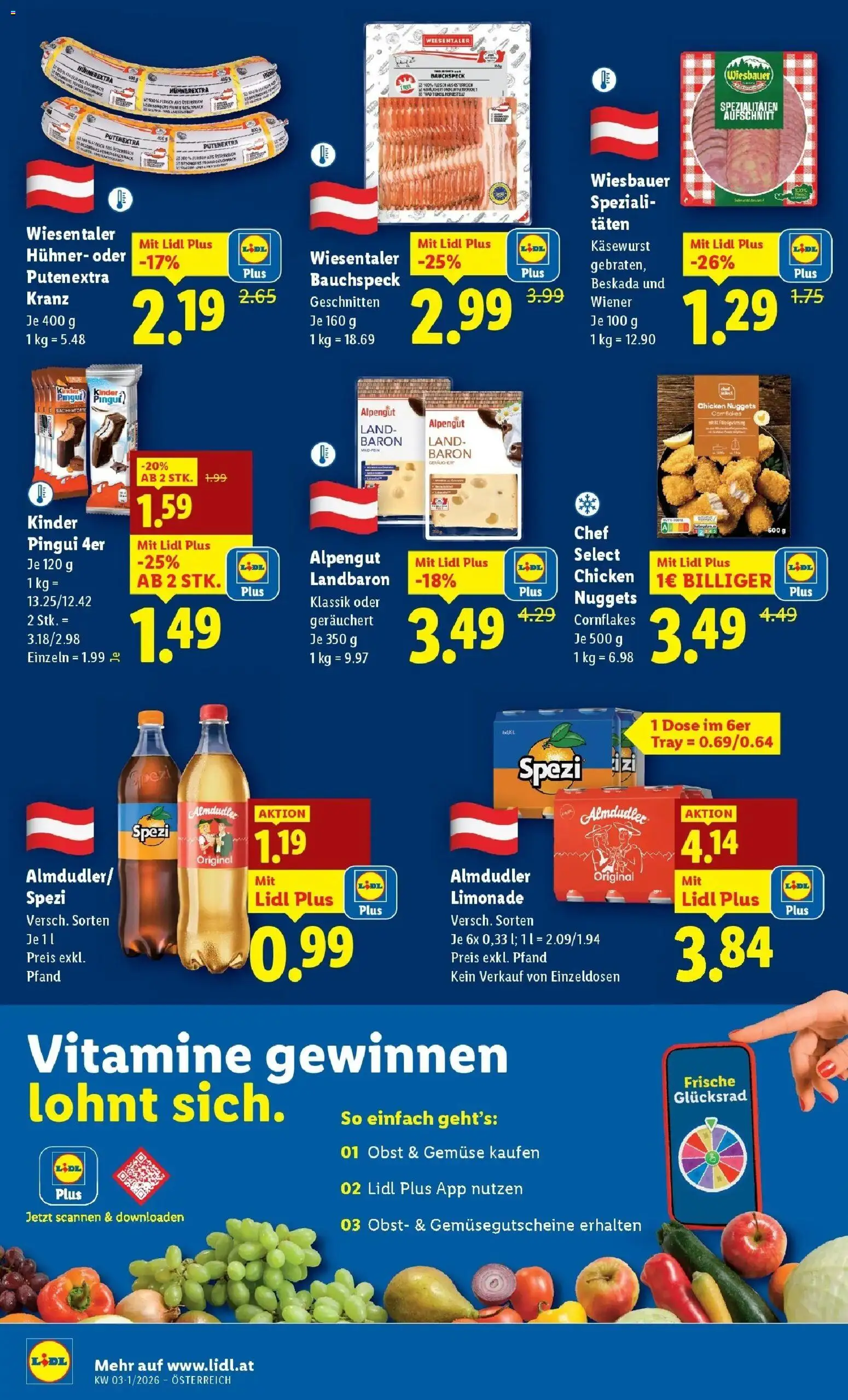 Lidl Flugblatt - Fohnsdorf, Neunkirchen, Graz gültig ab 08.01.2026 | Seite: 38 | Produkte: Gemüse, Obst