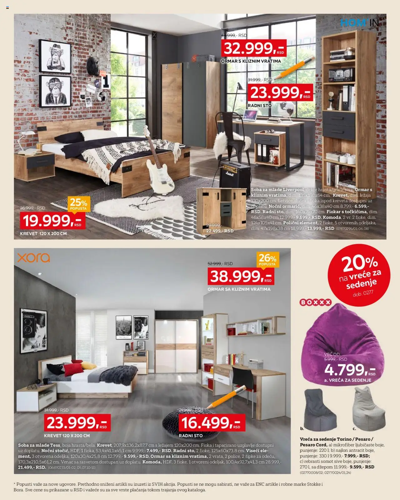 Lesnina XXXL katalog - važi od 11.08.2025 | Strana: 6 | Proizvode: Krevet, Dušek, Sto, Radni sto
