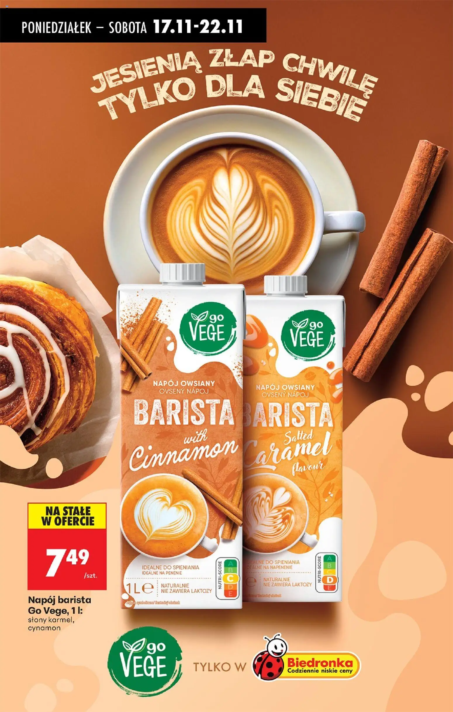 Biedronka gazetka od 17.11.2025 | Strona: 65 | Produkty: Napój owsiany, Cynamon