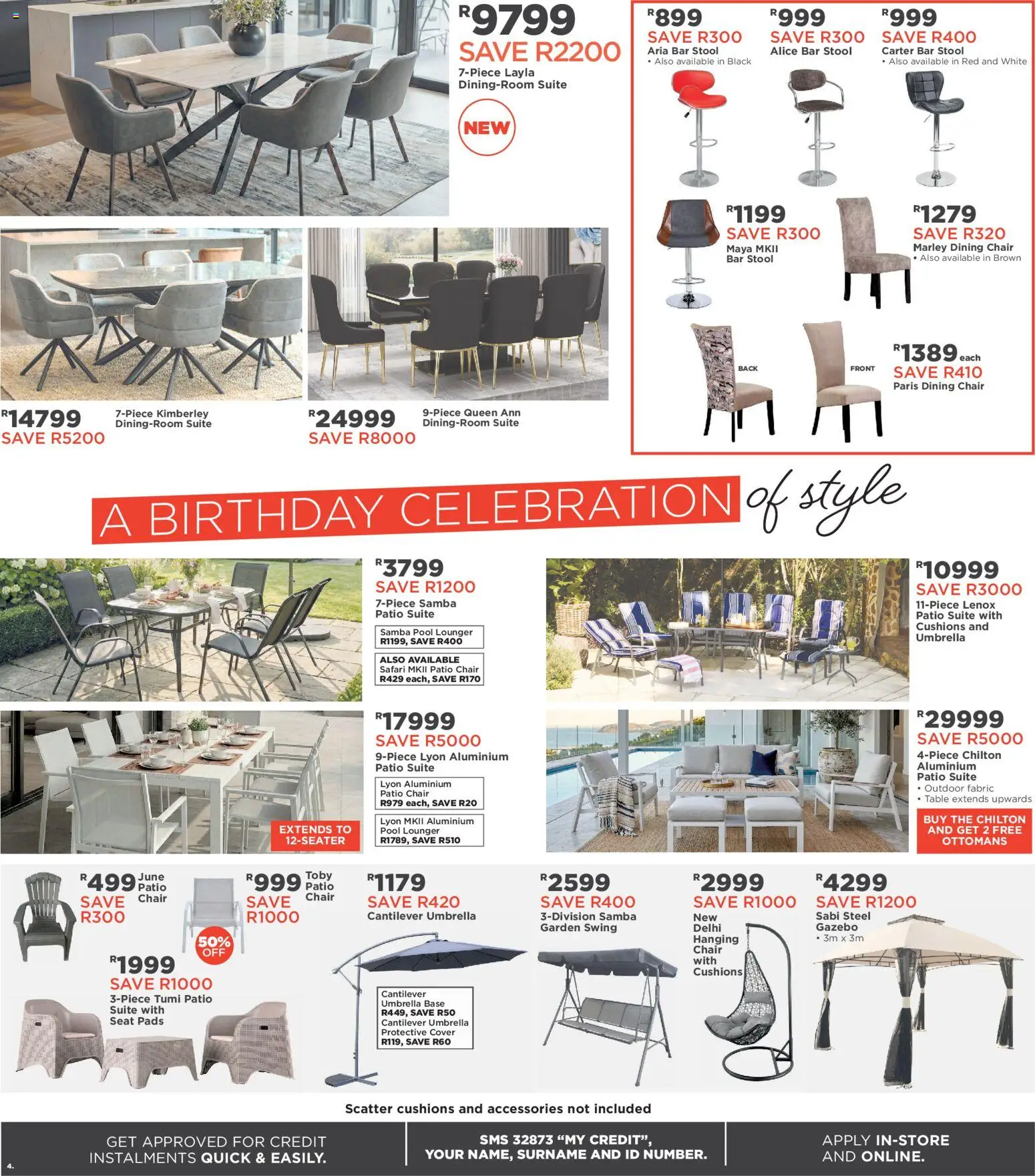 New House and Home catalogue – valid from 20.04.2026 | Page: 4 | Products: Cover, Umbrella, Chair, Pads