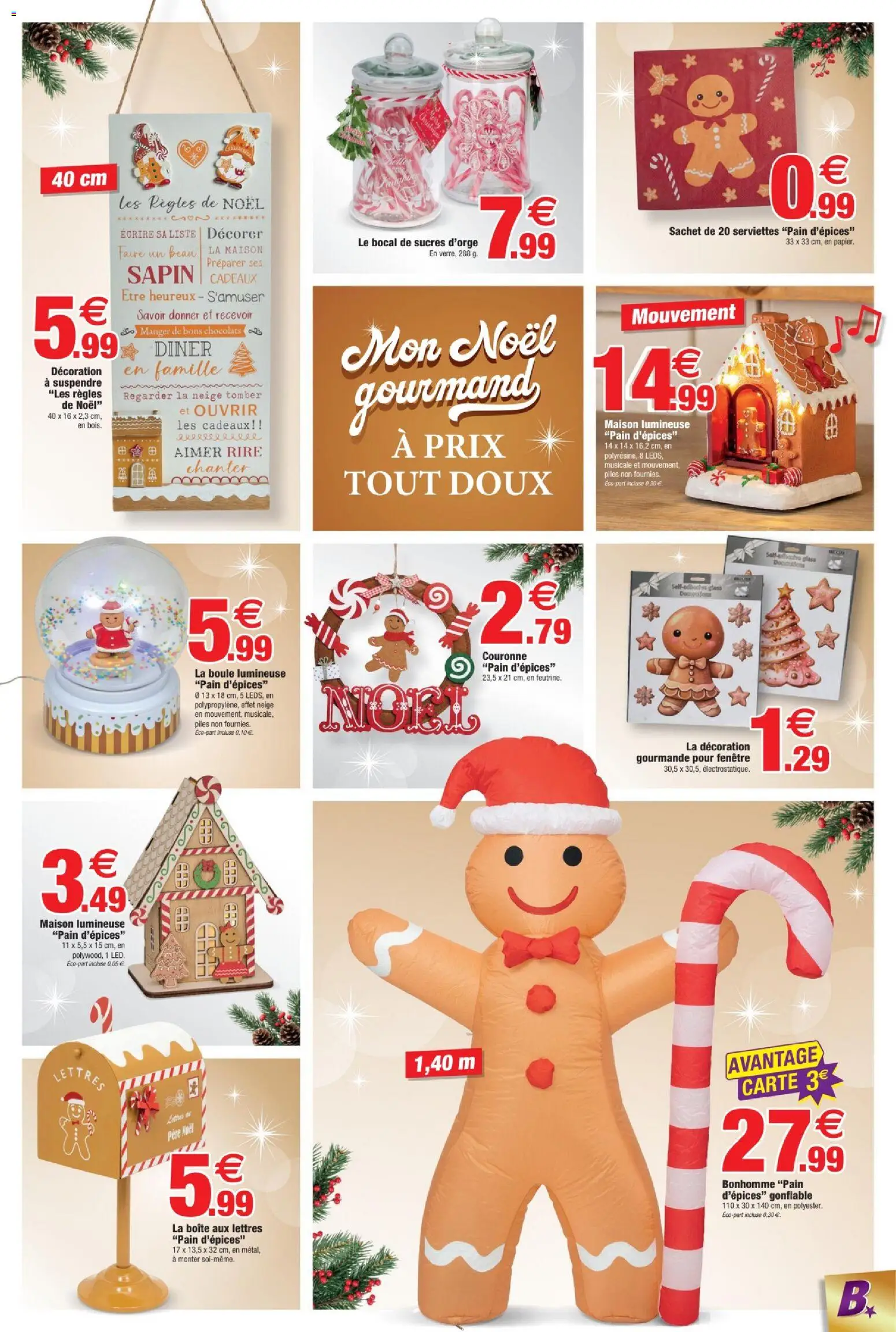 {H1} | Page: 5 | Produits: Boîte aux lettres, Pain, Piles