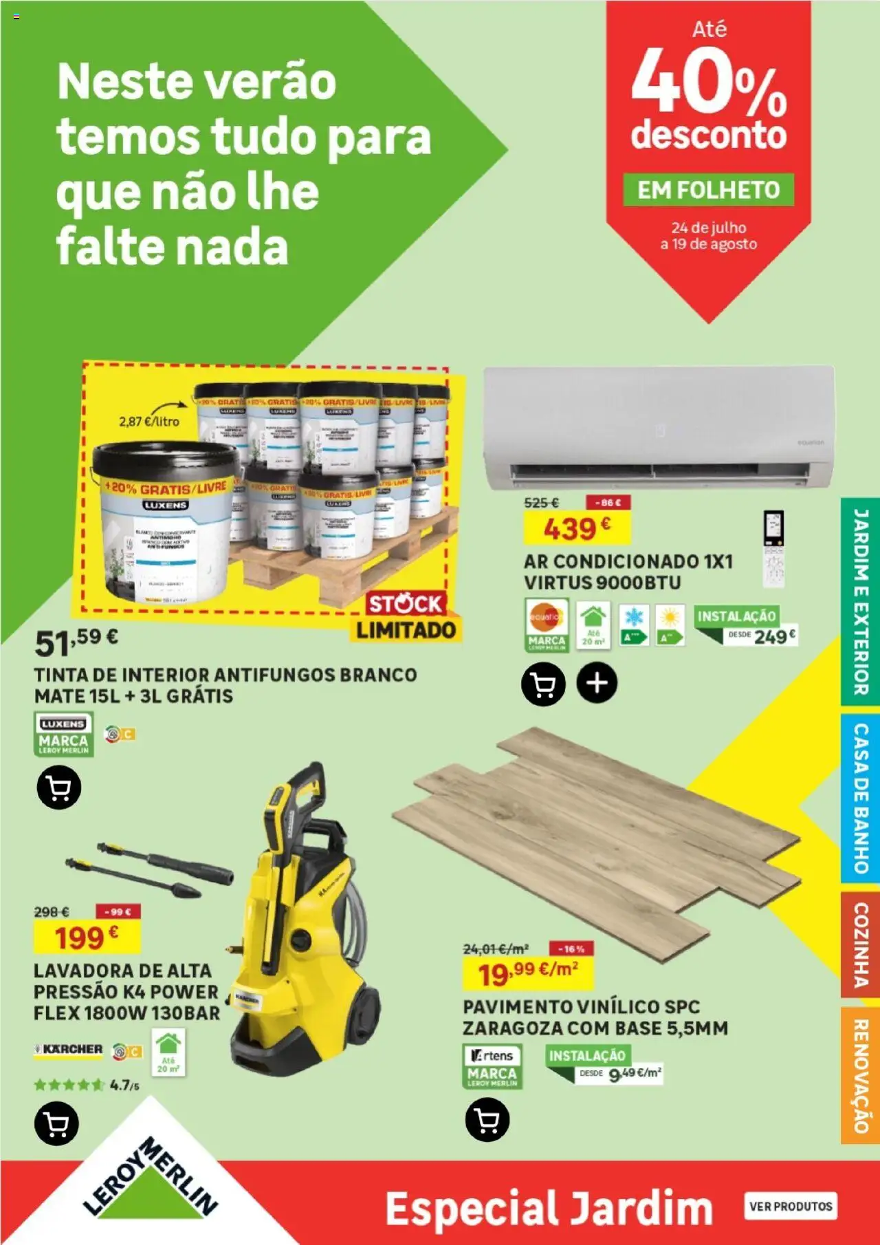 Leroy Merlin  Arquipélago da Madeira │ válido de 24.07.2025 | Página: 1 | Produtos: Tinta, Base, Casa de banho, Banho
