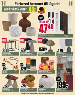 ÖoB reklamblad aktuell från 25.08.2025 | Sida: 6 | Produkter: Bordslampa, Svamp, Gardin