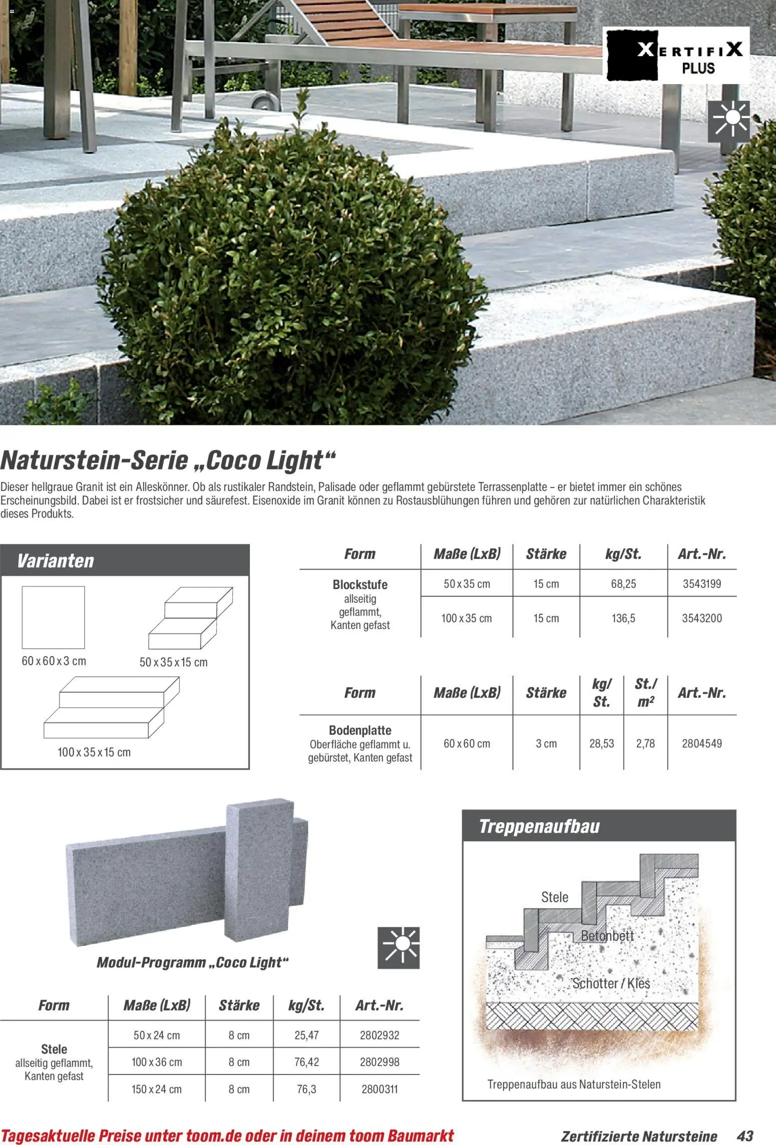 Toom Baumarkt Gartenbaustoffe 2026 – gültig ab 20.02.2026 | Seite: 43