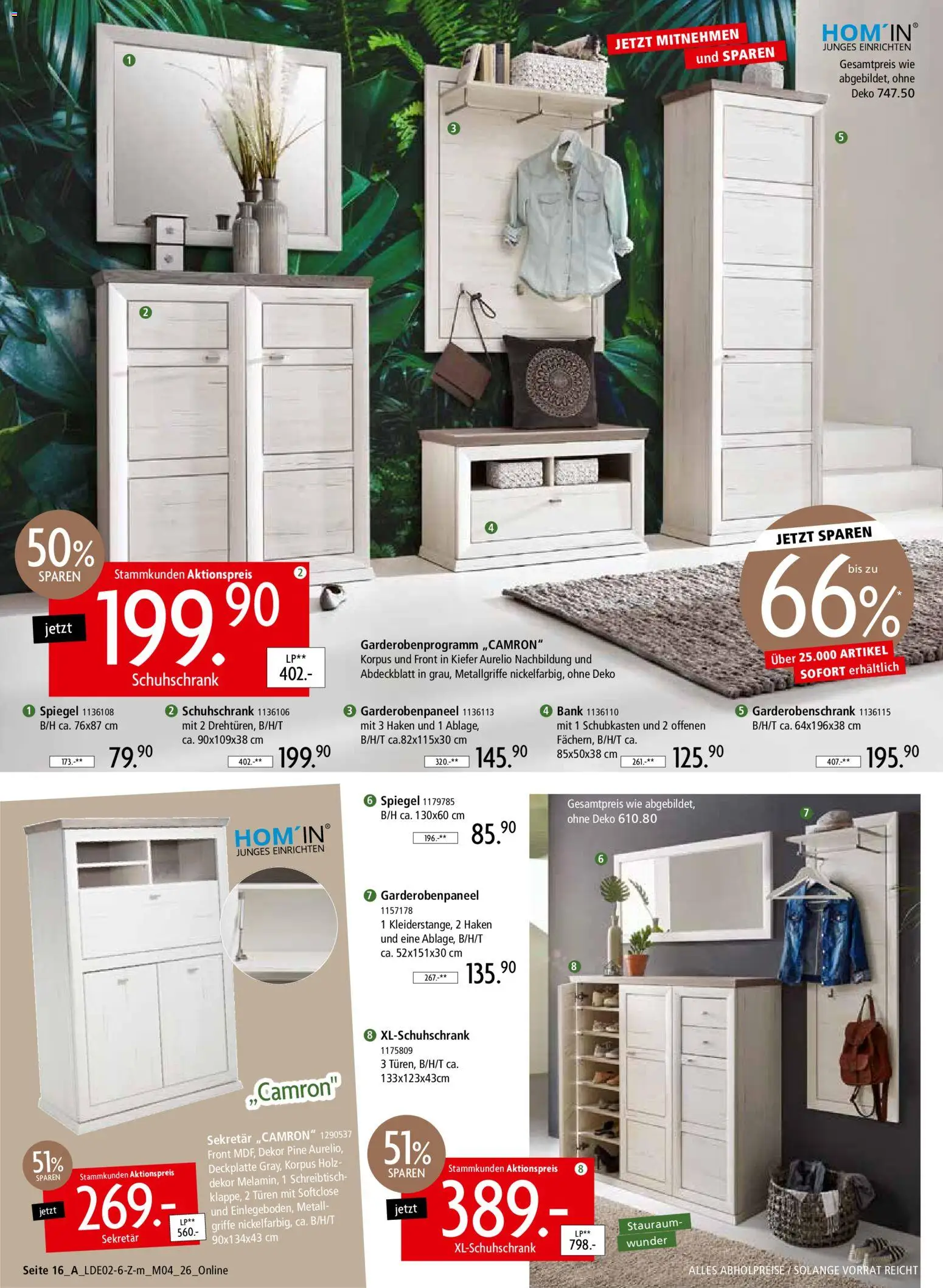 Zurbrüggen Prospekt 	 – gültig ab 22.02.2026 | Seite: 24 | Produkte: Spiegel, Garderobenschrank