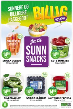 Forhåndsvisning av Kiwi kundeavis gyldig fra 09.03.2026 | Side: 4 | Produkter: Kiwi, Blåbær, Суміш дитяча, Mango