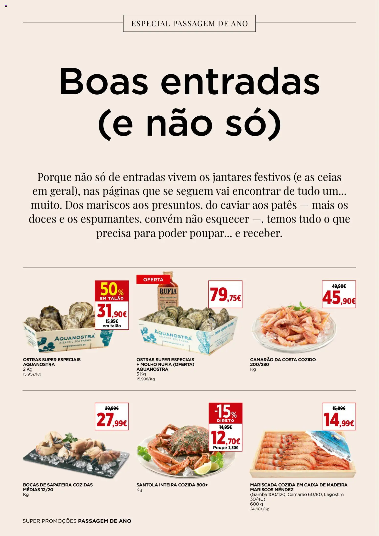 El Corte Ingles folheto │ válido de 25.12.2025 | Página: 2 | Produtos: Ostras, Caixa, Sapateira, Doces