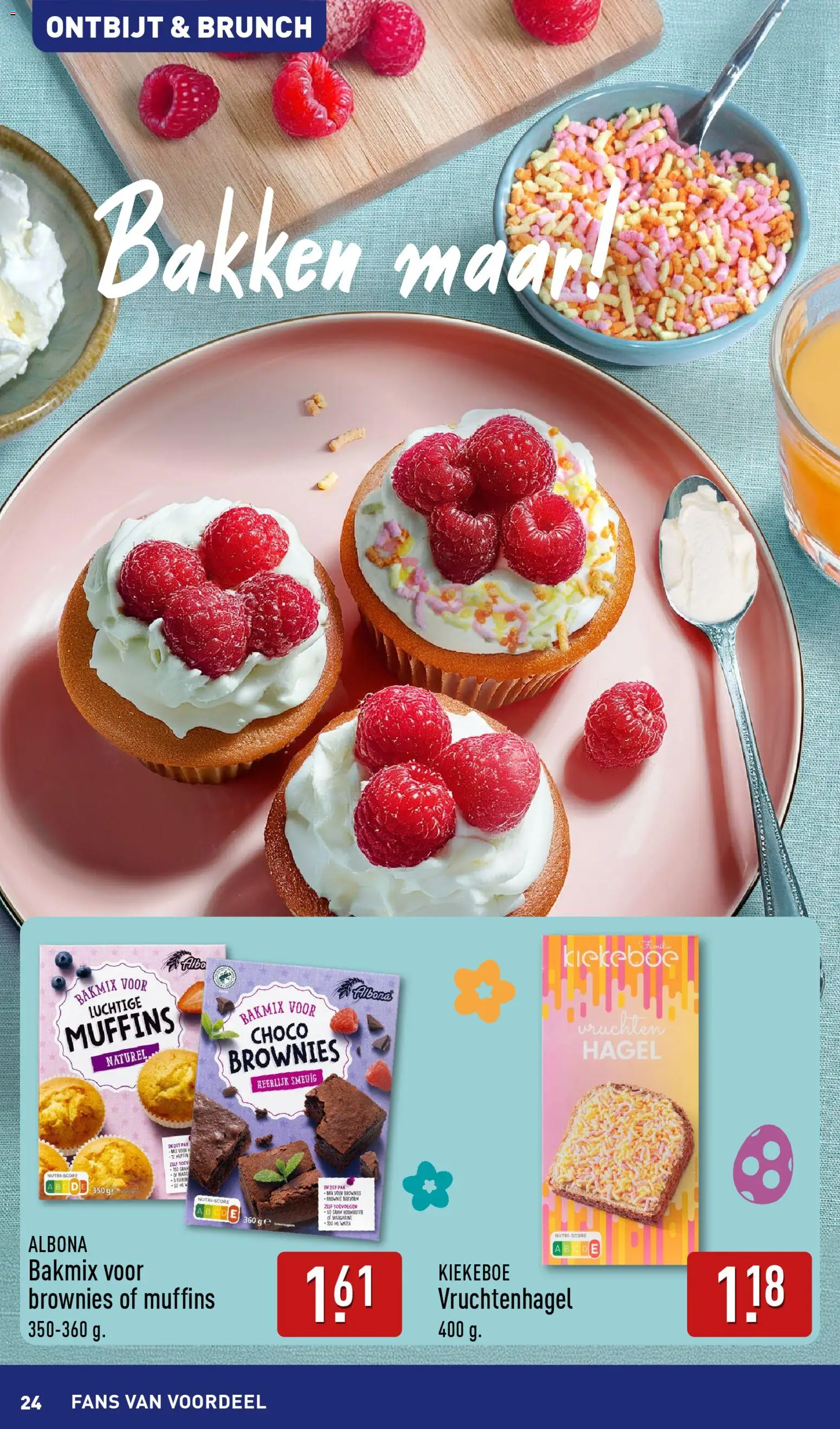 {H1} | Pagina: 24 | Producten: Muffins, Brownies