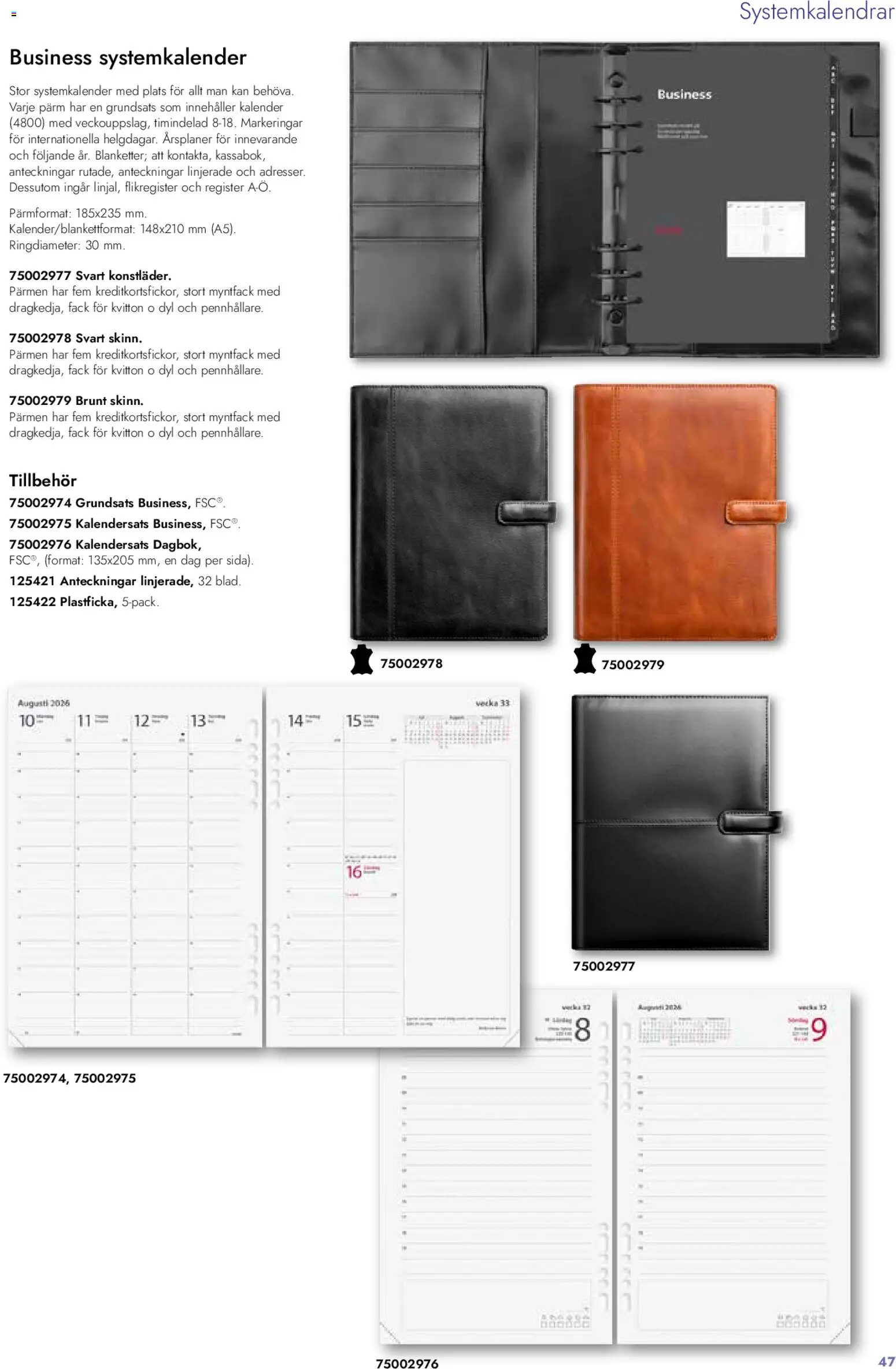 Lyreco reklamblad aktuell från 26.01.2026 | Sida: 47 | Produkter: Pärm, Kalender