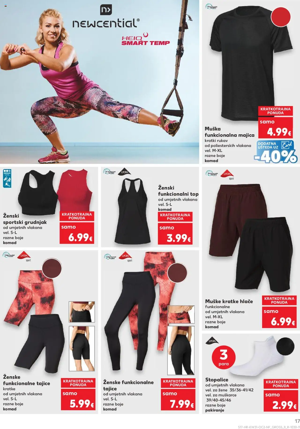 Kaufland katalog | vrijedi od 30.07.2025 | Stranica: 17 | Proizvodi: Majica, Hlače, Grudnjak, Tajice