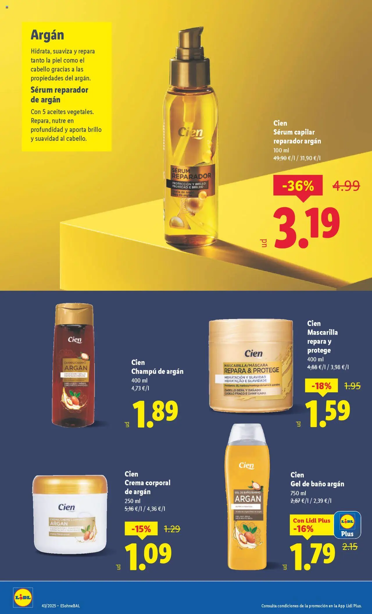 Lidl folleto │ válido desde el 20.10.2025 | Página: 24 | Productos: Champú, Sérum, Crema, Body