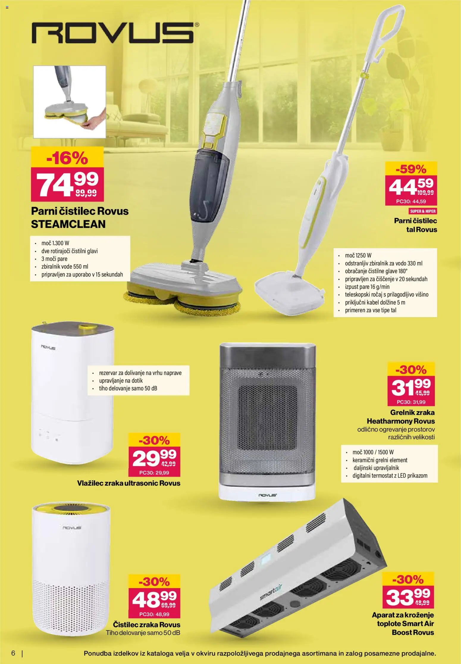 Novi Mercator katalog ponudbe – veljaven od 11.02.2026 | Stran: 6 | Izdelki: Kabel, Termostat, Cistilec zraka, Parni čistilec