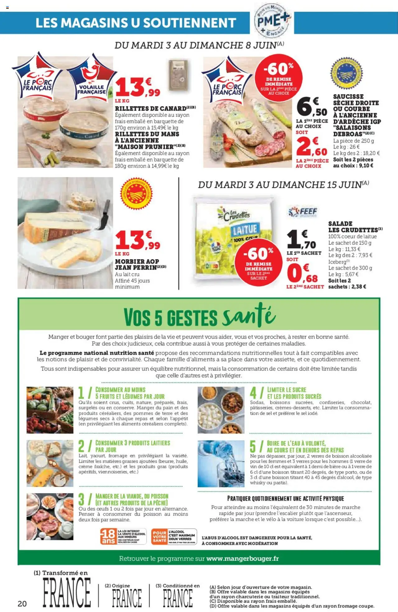  | Page: 20 | Produits: Laitue, Sel, Poisson, Pommes de terre