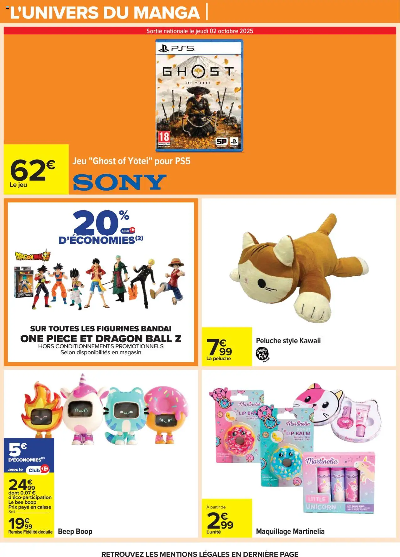  | Page: 83 | Produits: Manga, Peluche, Maquillage, Figurines
