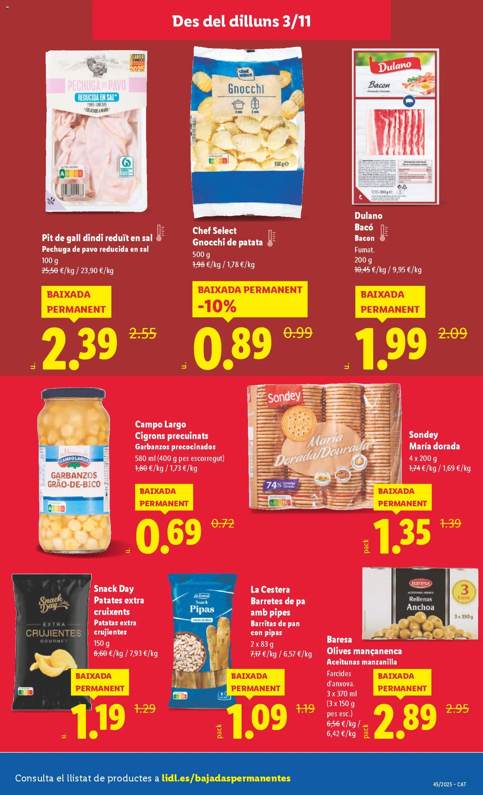 Lidl folleto │ válido desde el 03.11.2025 | Página: 3 | Productos: Pan, Anchoa