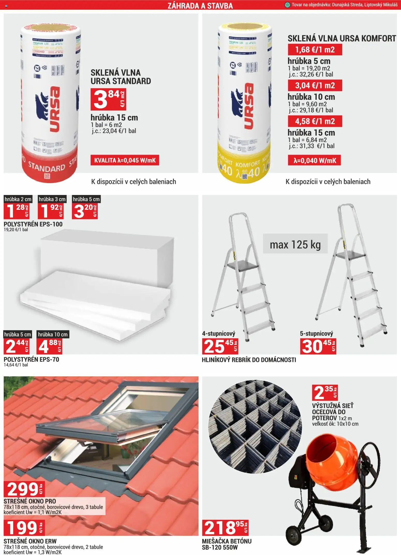 Nové Merkury Market akcie – leták je platný od 01.11.2025 | Strana: 25 | Produkty: Rebrík