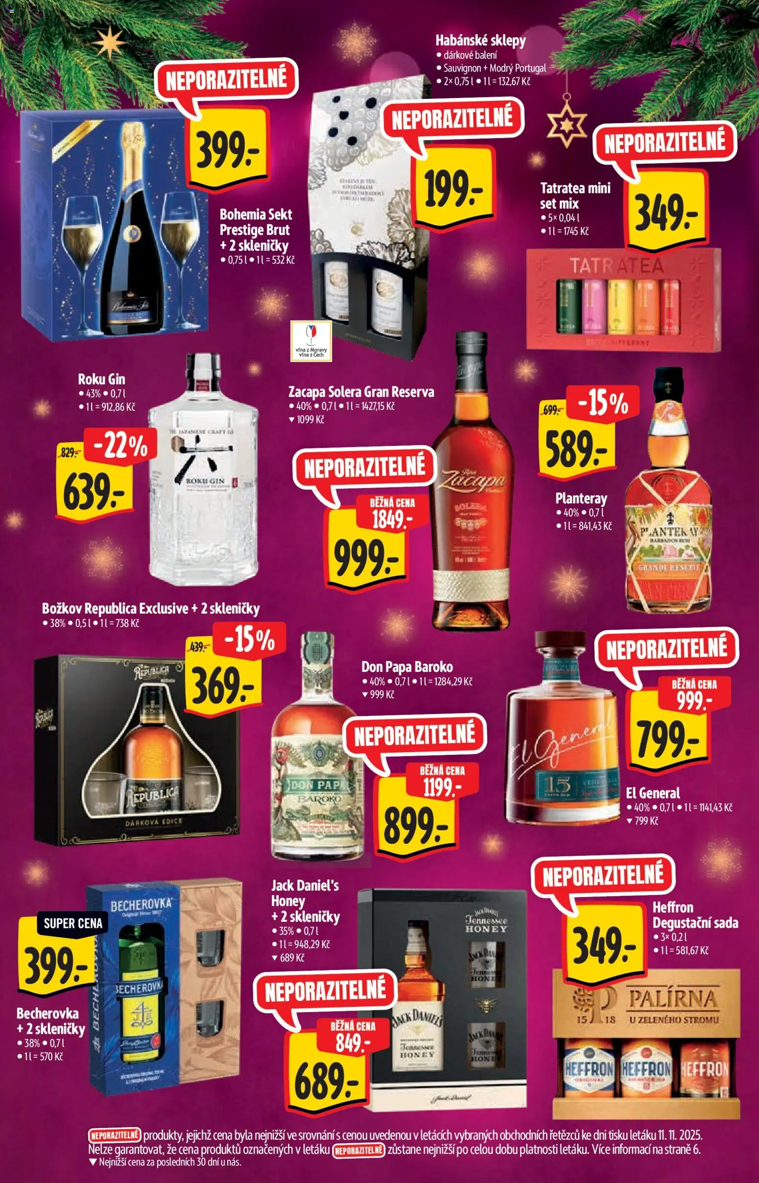 Albert katalog - Supermarket - Vianoce od 19.11.2025 | Strana: 12 | Produkty: Bohemia sekt, Heffron, Don Papa Baroko, Jack Daniel’s