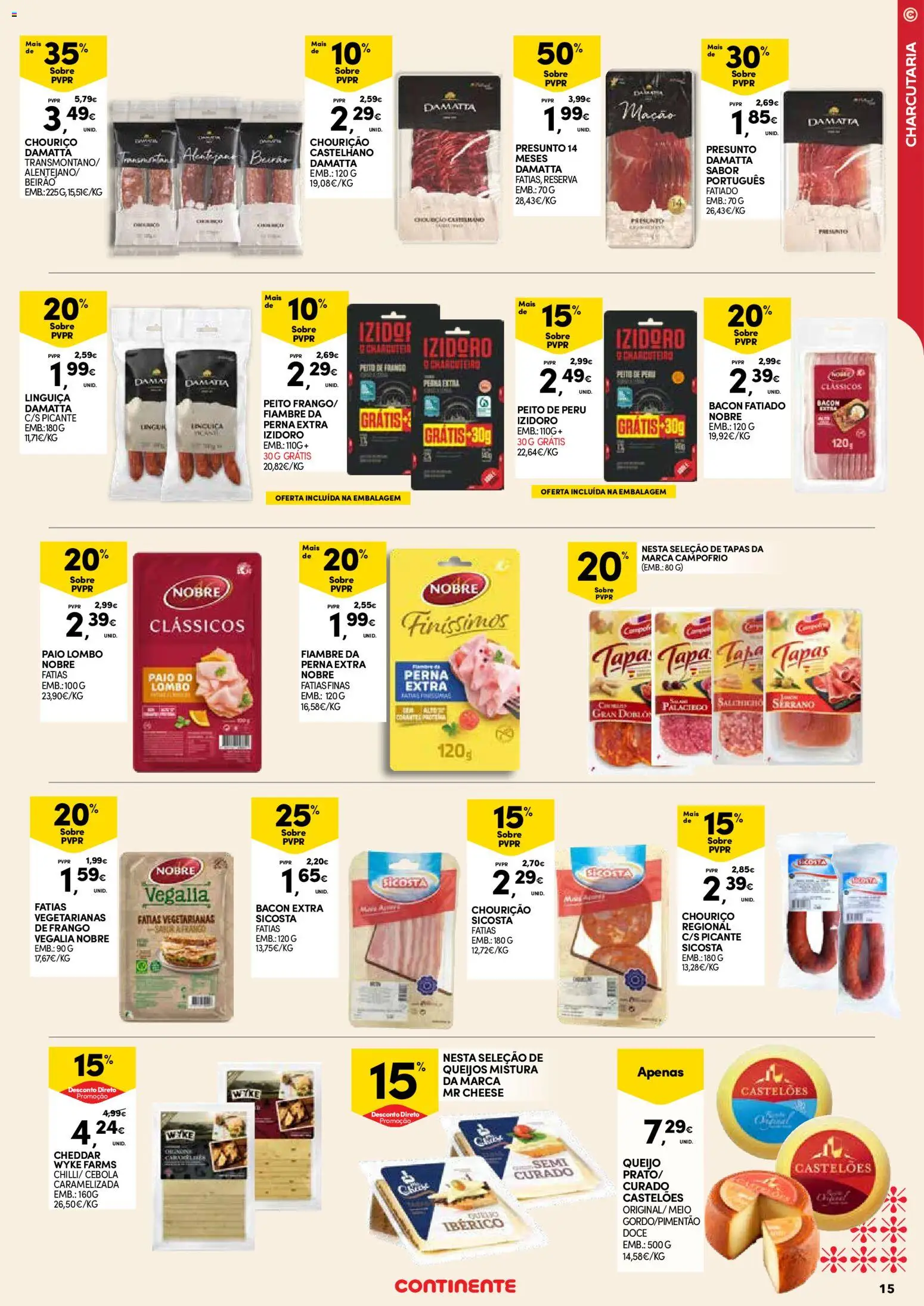 Continente - Açores: Natal │ válido de 11.12.2025 | Página: 15 | Produtos: Cebola, Linguiça, Lombo, Chouriço