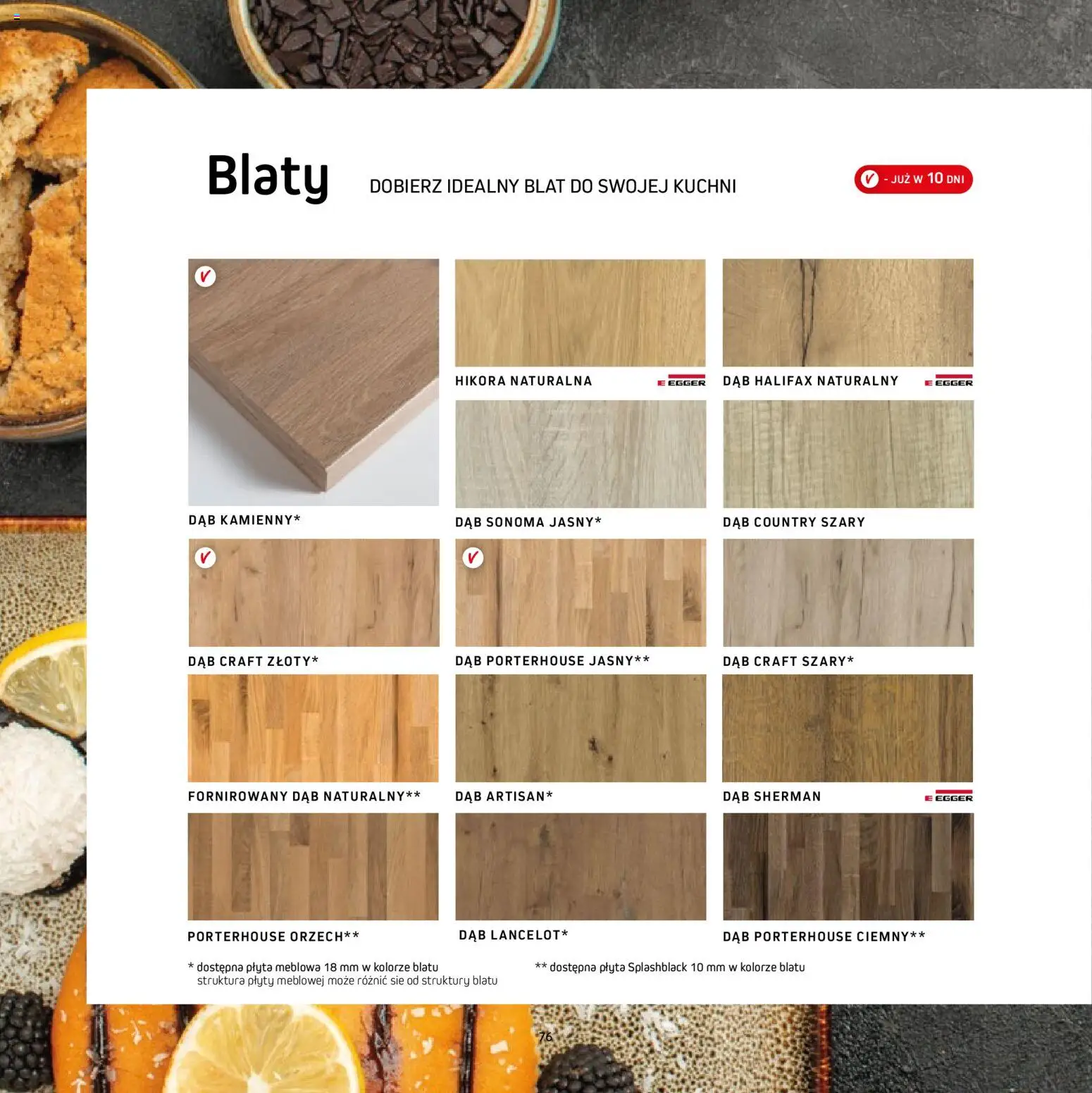 Komfort Gazetka - Katalog kuchnie od 15.12.2025 | Strona: 76 | Produkty: Plyty