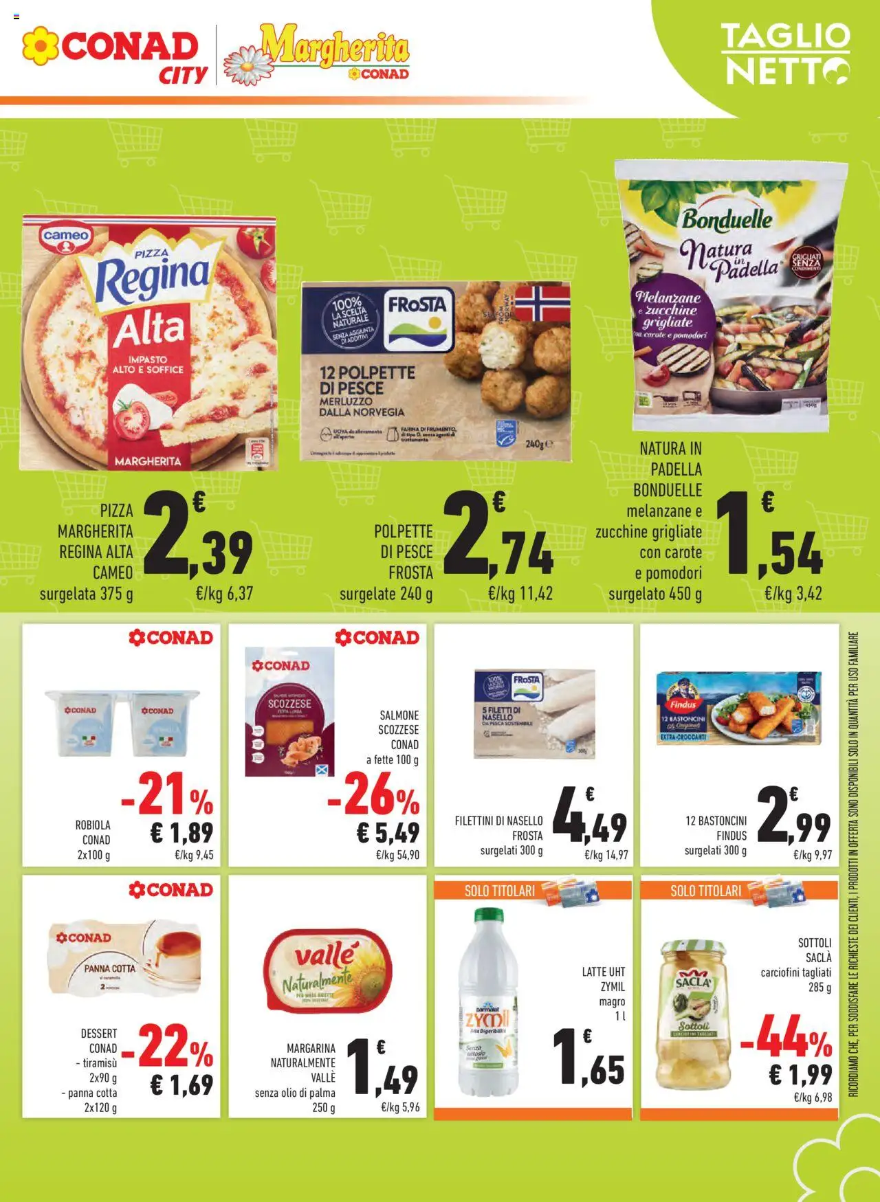 Volantino Conad del 22.10.2025 | Pagina: 13 | Prodotti: Farina, Pesca, Nasello, Robiola