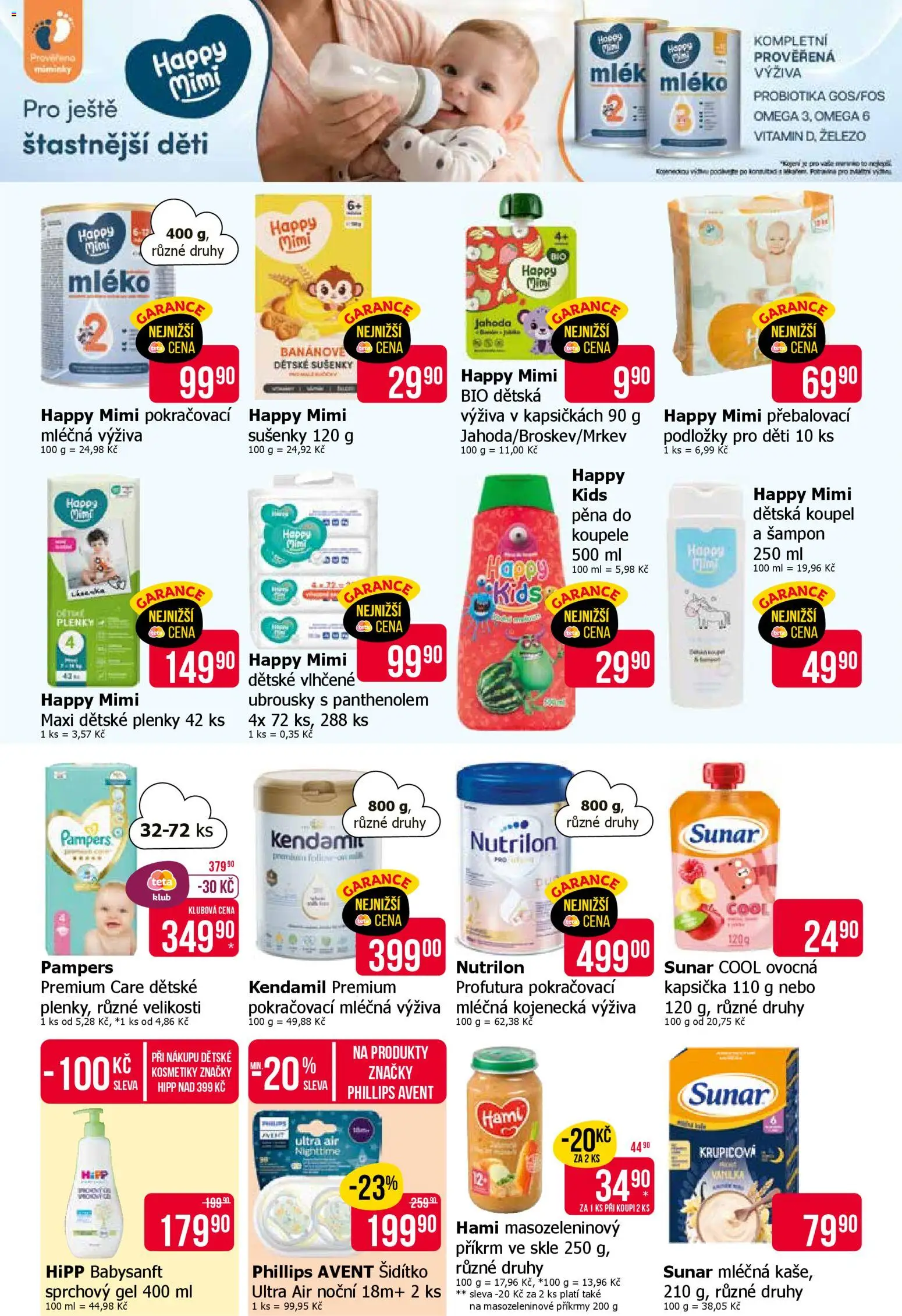 TETA Drogerie leták od 20.11.2025 | Strana: 13 | Produkty: Ubrousky, Pampers, Přebalovací podložky, Dětská výživa