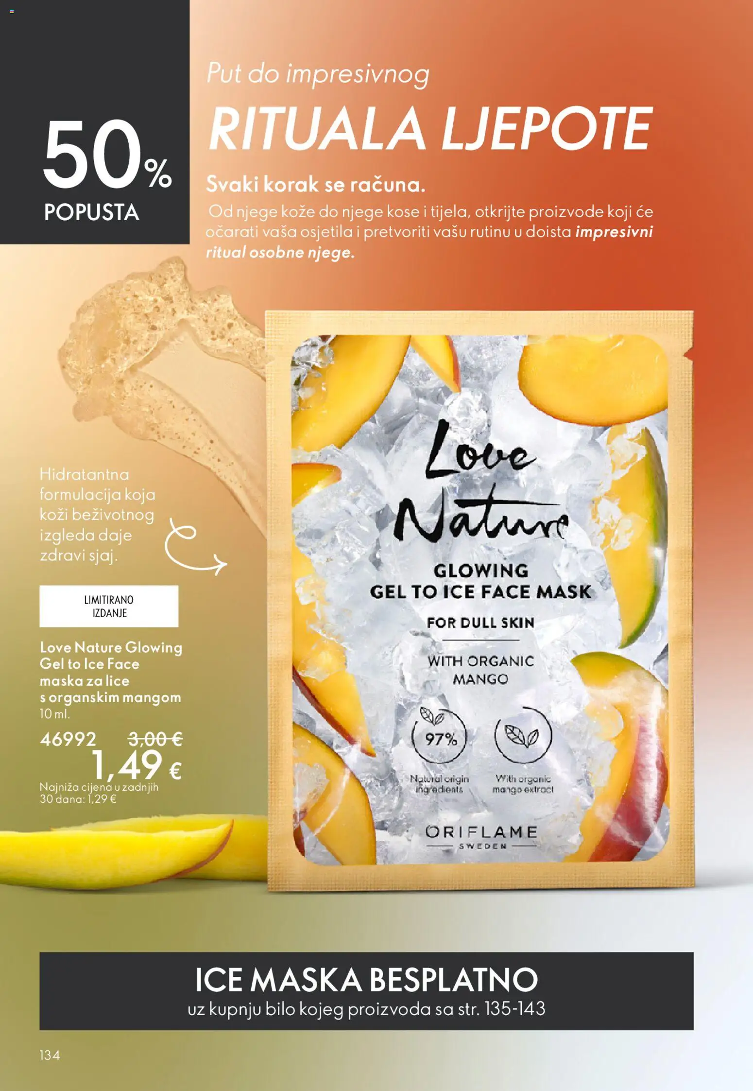 Oriflame katalog | vrijedi od 22.04.2026 | Stranica: 134 | Proizvodi: Maska za lice, Maska, Mango