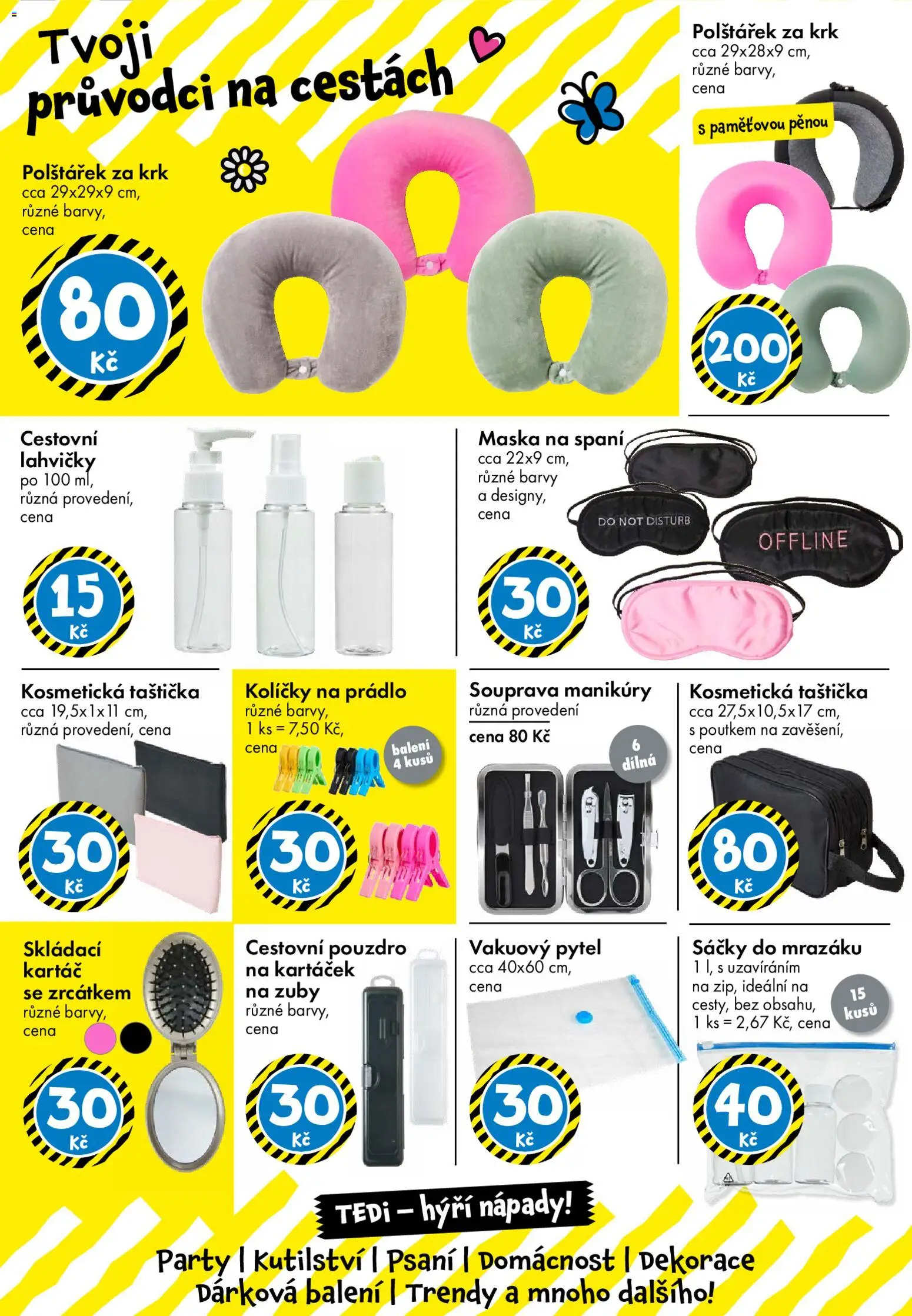 TEDi leták od 13.03.2026 | Strana: 38 | Produkty: Cestovní lahvičky, Barvy, Maska, Sáčky do mrazáku