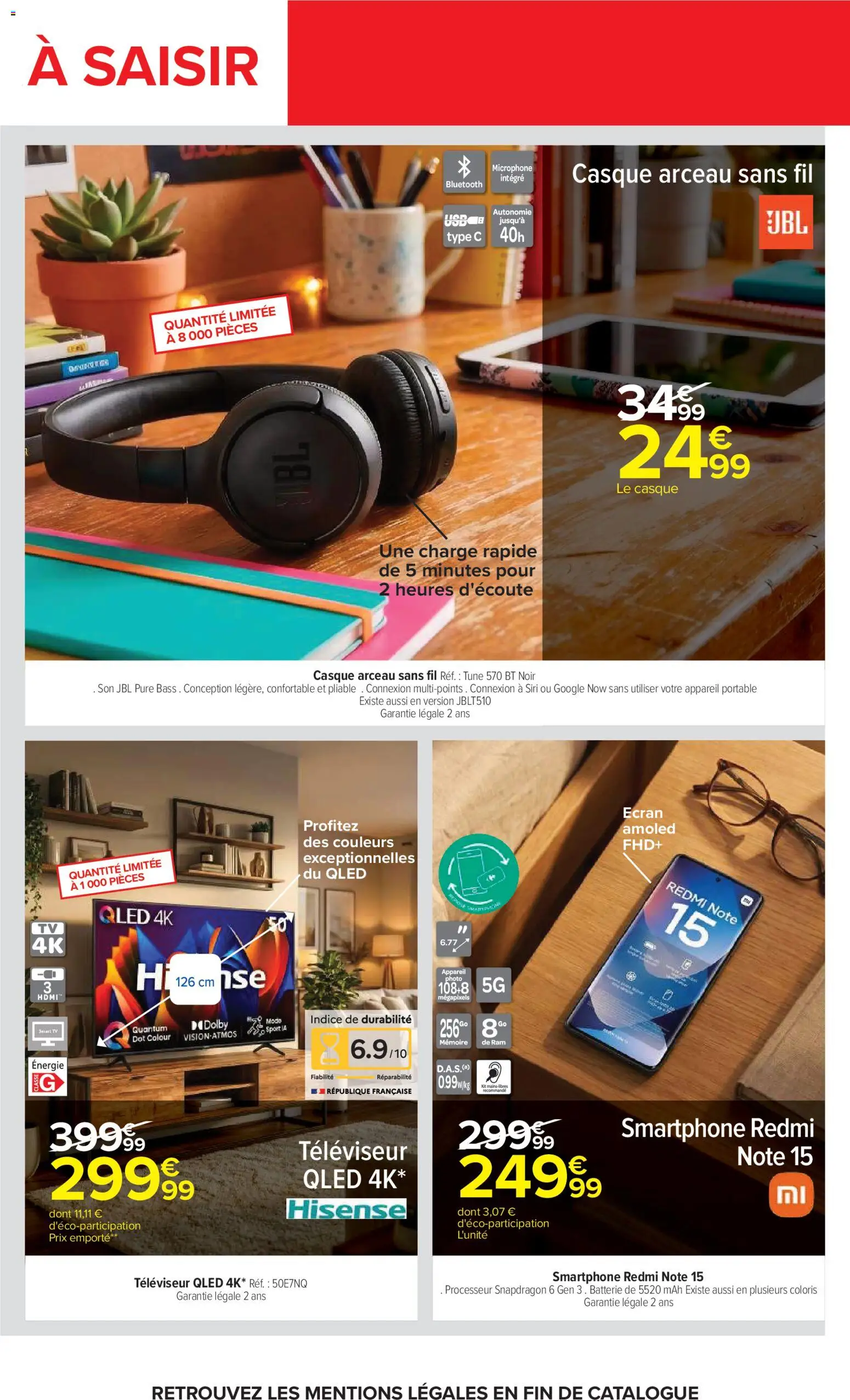 {H1} | Page: 75 | Produits: Televiseur, Portable, Smart TV, Casque