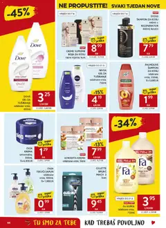Katalog Konzum - Pregled kataloga iz trgovine Konzum, vrijedi od 18.03.2026 | Stranica: 44 | Proizvodi: Kupka, Boja za kosu, Gel za tuširanje, Krema