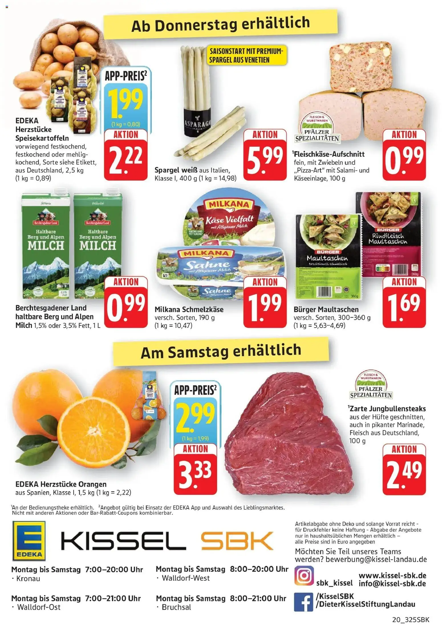 Edeka prospekt Walldorf	 – gültig ab 09.03.2026 | Seite: 20 | Produkte: Käse, Milkana, Salami, Sahne