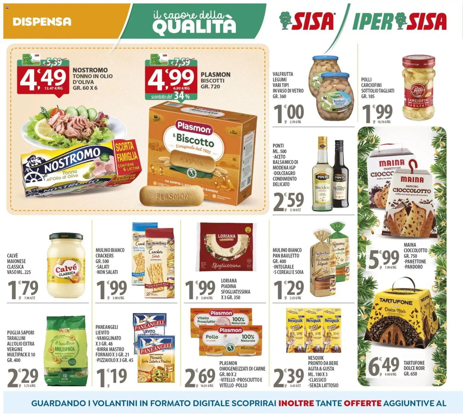 Volantino SISA del 14.11.2025 | Pagina: 10 | Prodotti: Birra, Biscotti, Vitello, Tonno