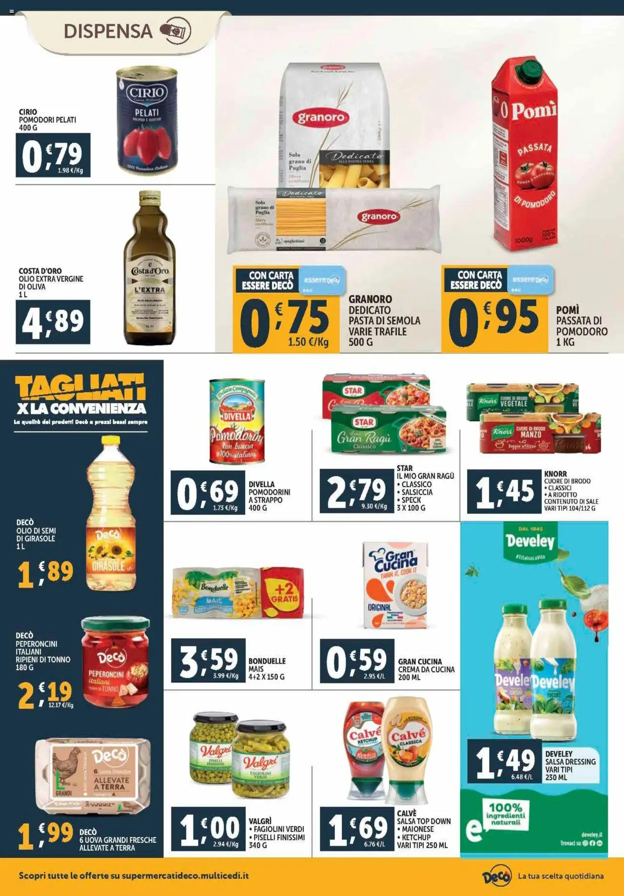 Volantino Decò del 12.09.2025 | Pagina: 12 | Prodotti: Manzo, Pomodori, Piselli, Fagiolini