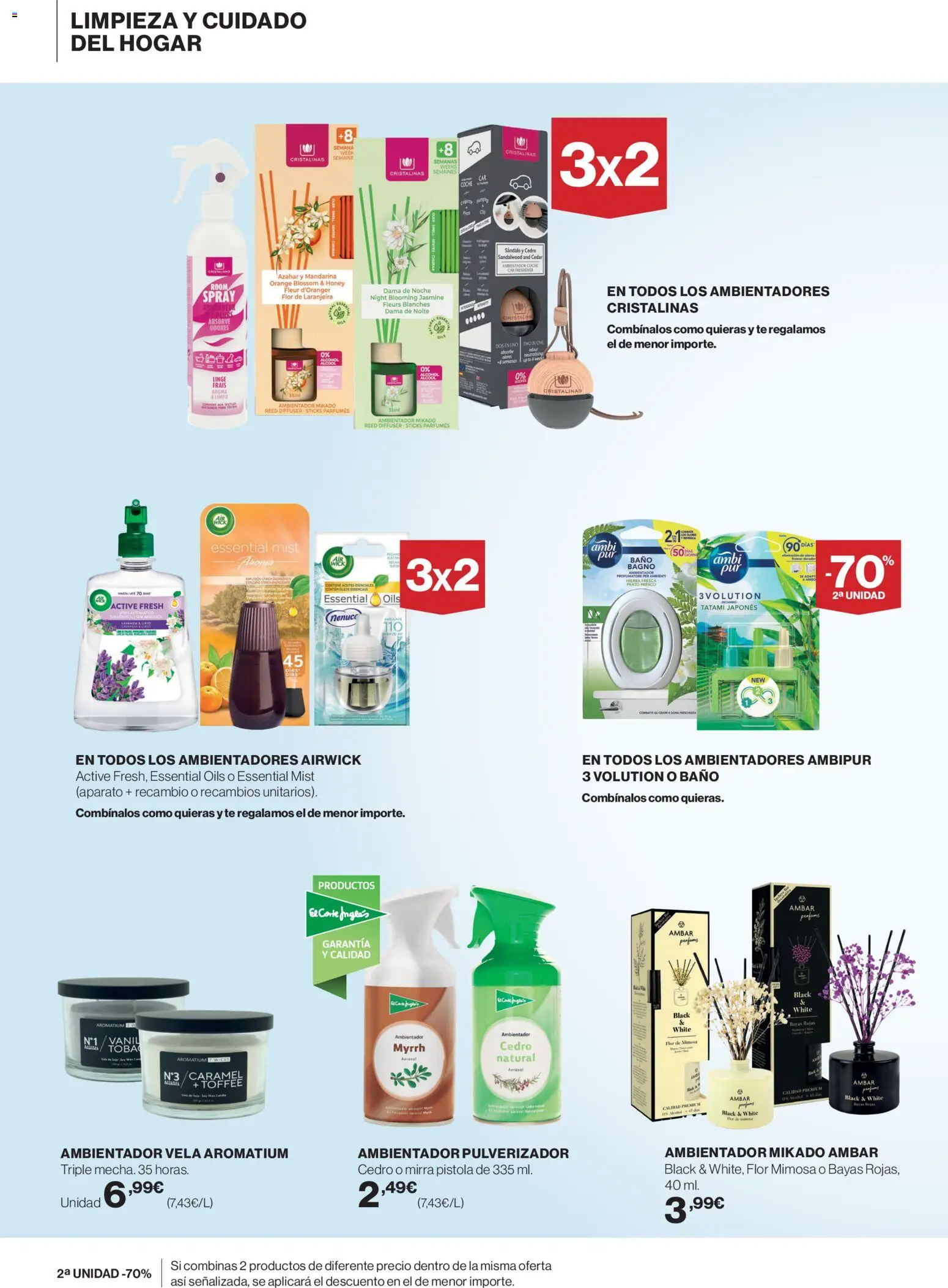 Hipercor - Limpieza │ válido desde el 07.01.2026 | Página: 10 | Productos: Té, Vela, Baño