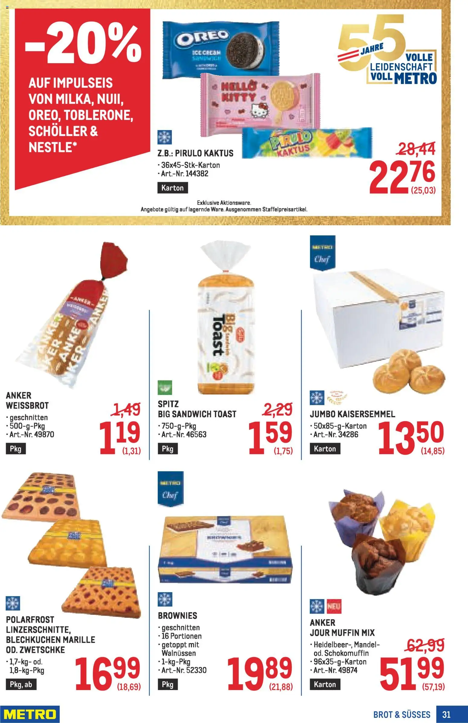 Metro angebote Profi gültig ab 30.04.2026 | Seite: 31 | Produkte: Brot