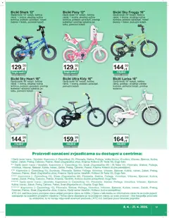 KTC - Katalog igračke i tekstil - Pregled kataloga iz trgovine KTC, vrijedi od 08.04.2026 | Stranica: 12 | Proizvodi: Bicikl