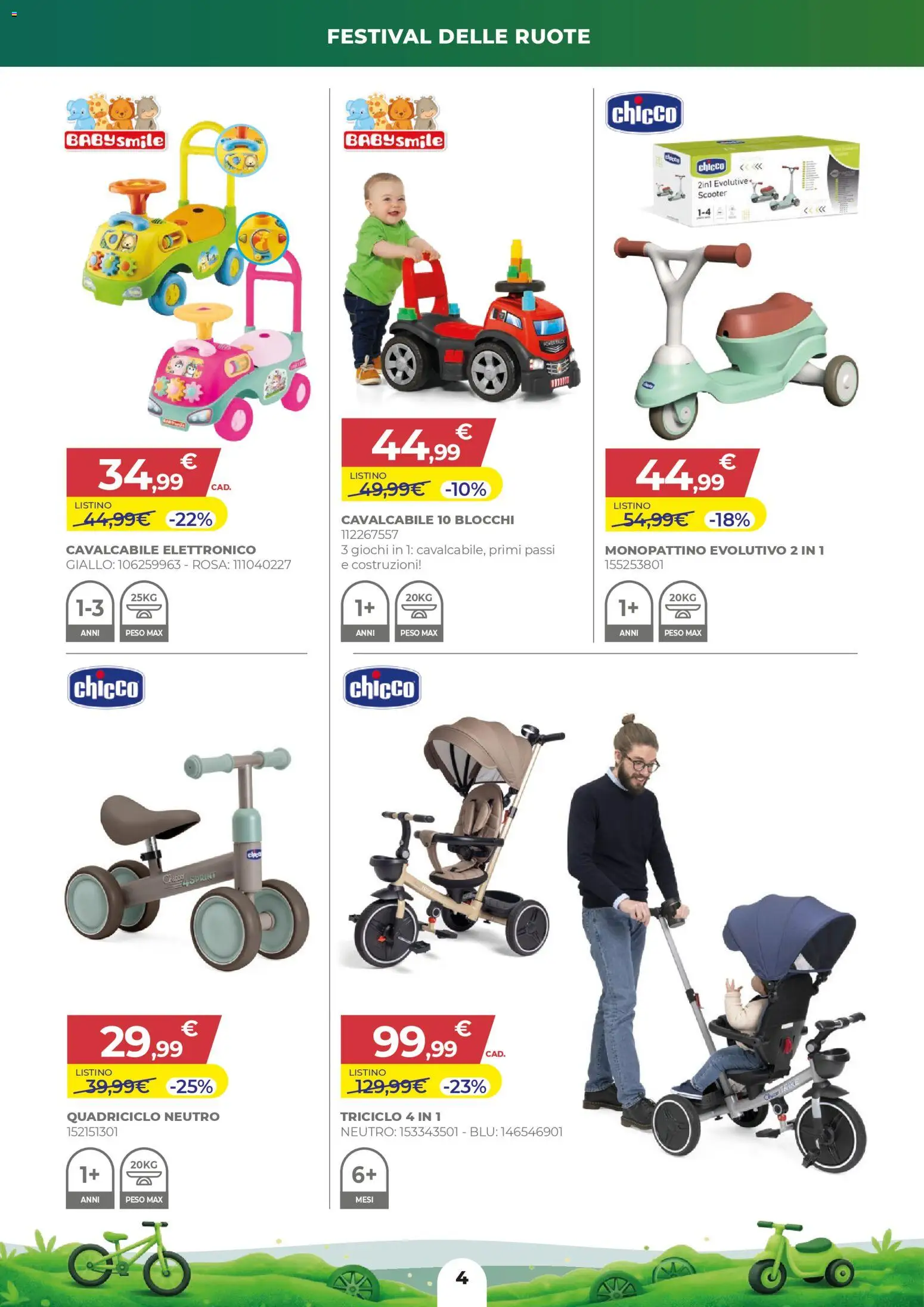 Volantino Toys Center del 05.03.2026 | Pagina: 4 | Prodotti: Monopattino