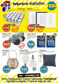 TEDi Akciós újság - amely érvényes a következő dátumtól: 28.11.2025 | Oldal: 10 | Termékek: Párna, Takaró, Képkeret, Dekoráció