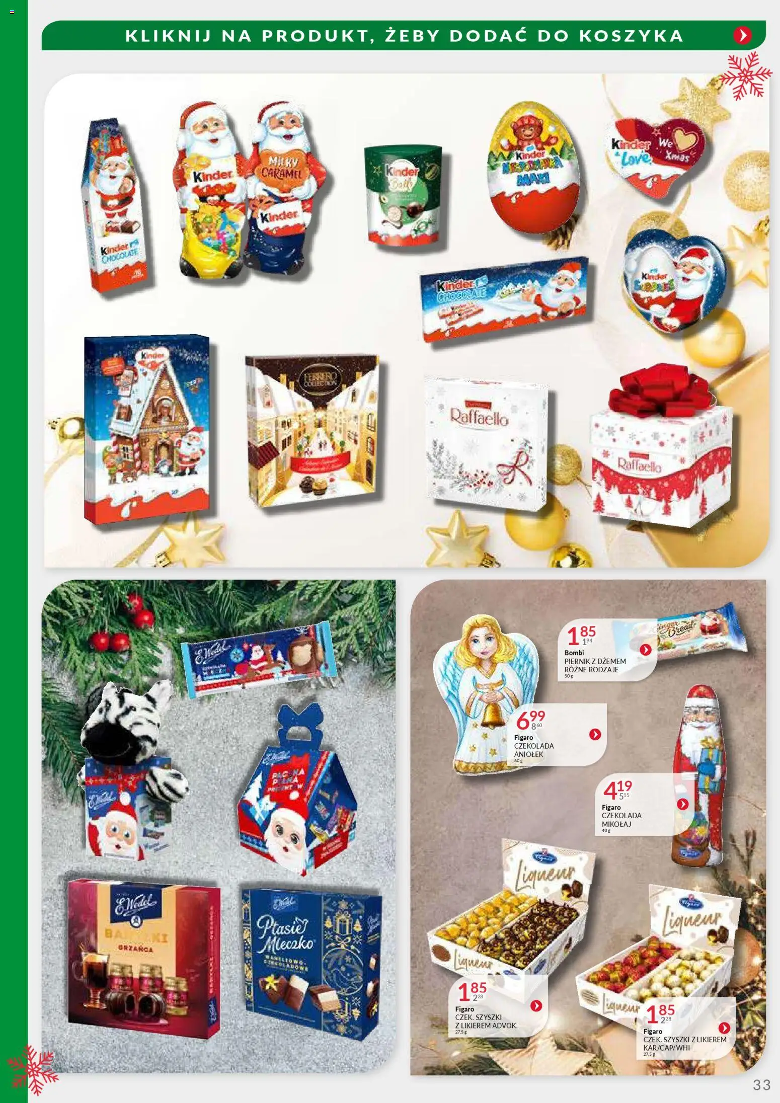 Eurocash Gazetka - Oferta Handlowa MR Południowy Wschód od 24.11.2025 | Strona: 33 | Produkty: Piernik, Czekolada