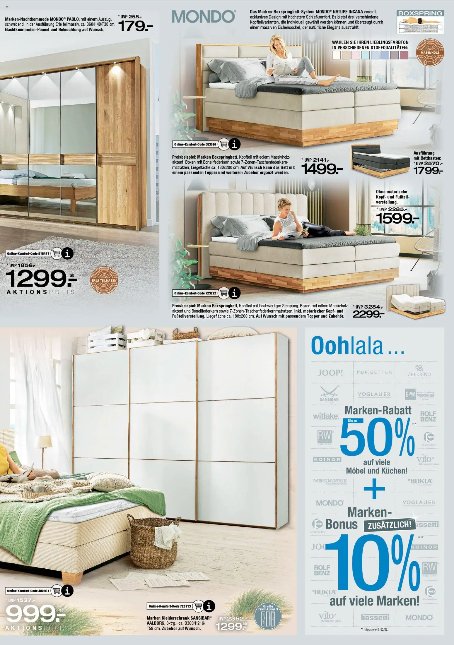 Ostermann Prospekt 	 – gültig ab 17.11.2025 | Seite: 9 | Produkte: Bett, Kleiderschrank, Topper, Kuchen