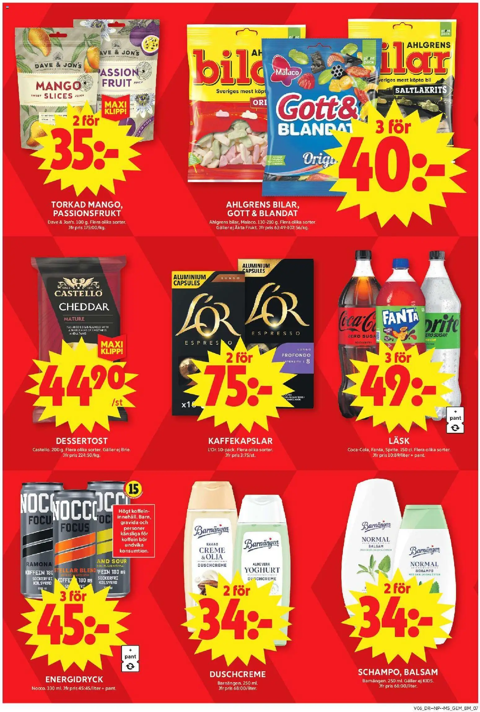 ICA Maxi reklamblad aktuell från 02.02.2026 | Sida: 9 | Produkter: Schampo, Kaffekapslar, Sprite, Energidryck