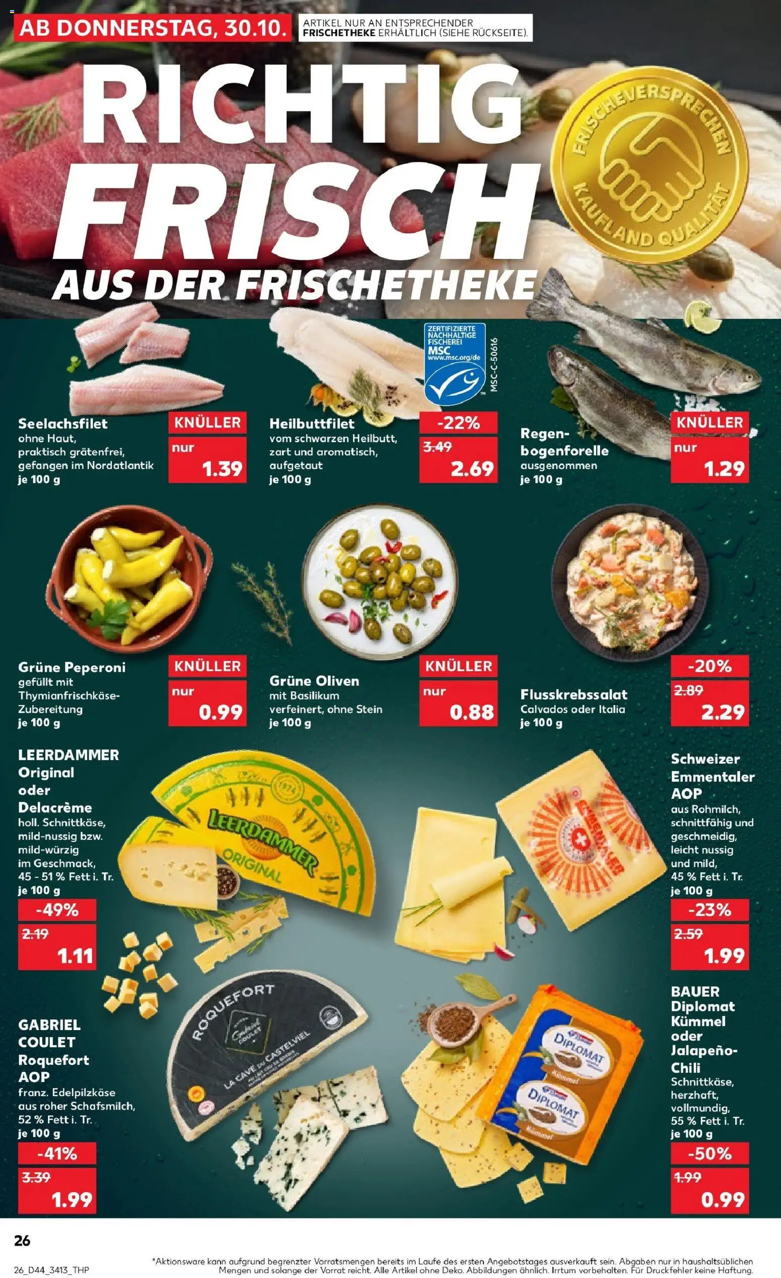 Kaufland prospekt Radebeul	 – gültig ab 30.10.2025 | Seite: 26 | Produkte: Leerdammer, Chili
