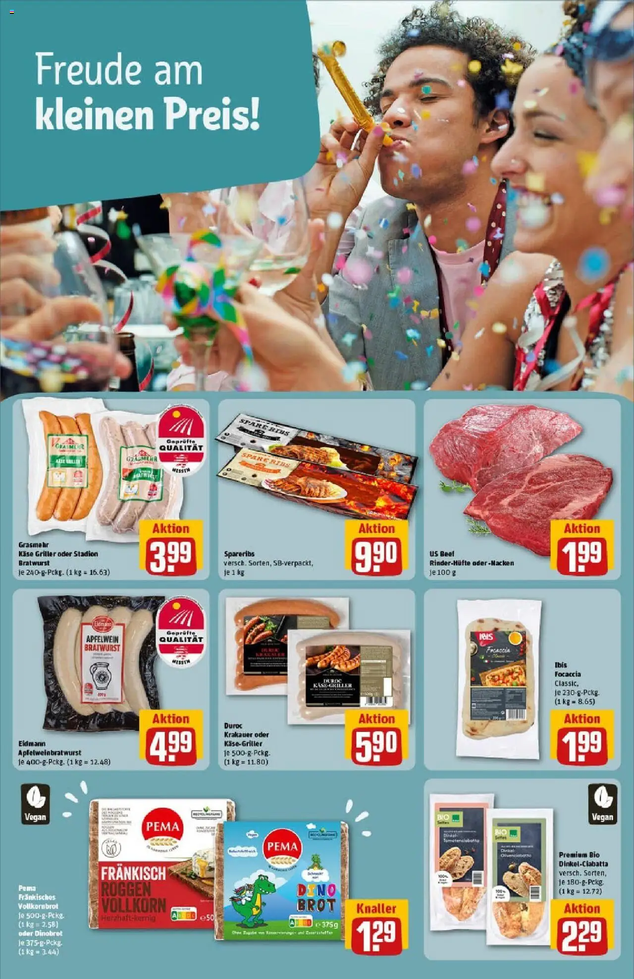 Rewe prospekt Butzbach	 - gültig ab dem 29.06.2025 | Seite: 21 | Produkte: Käse, Vollkornbrot, Bratwurst, Griller