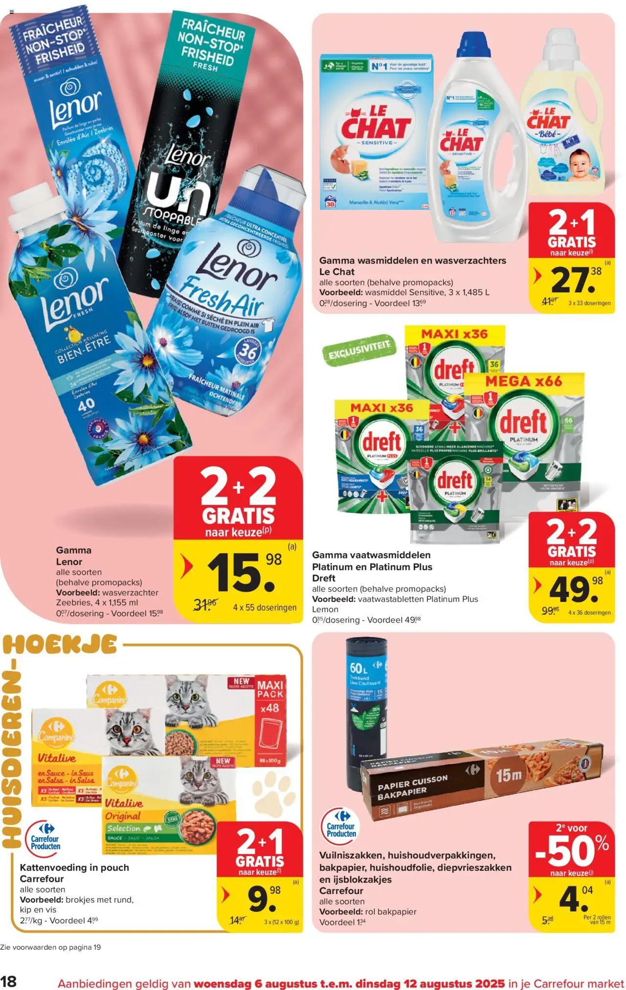  | Pagina: 18 | Producten: Vis, Papier, Wasmiddel, Wasverzachter