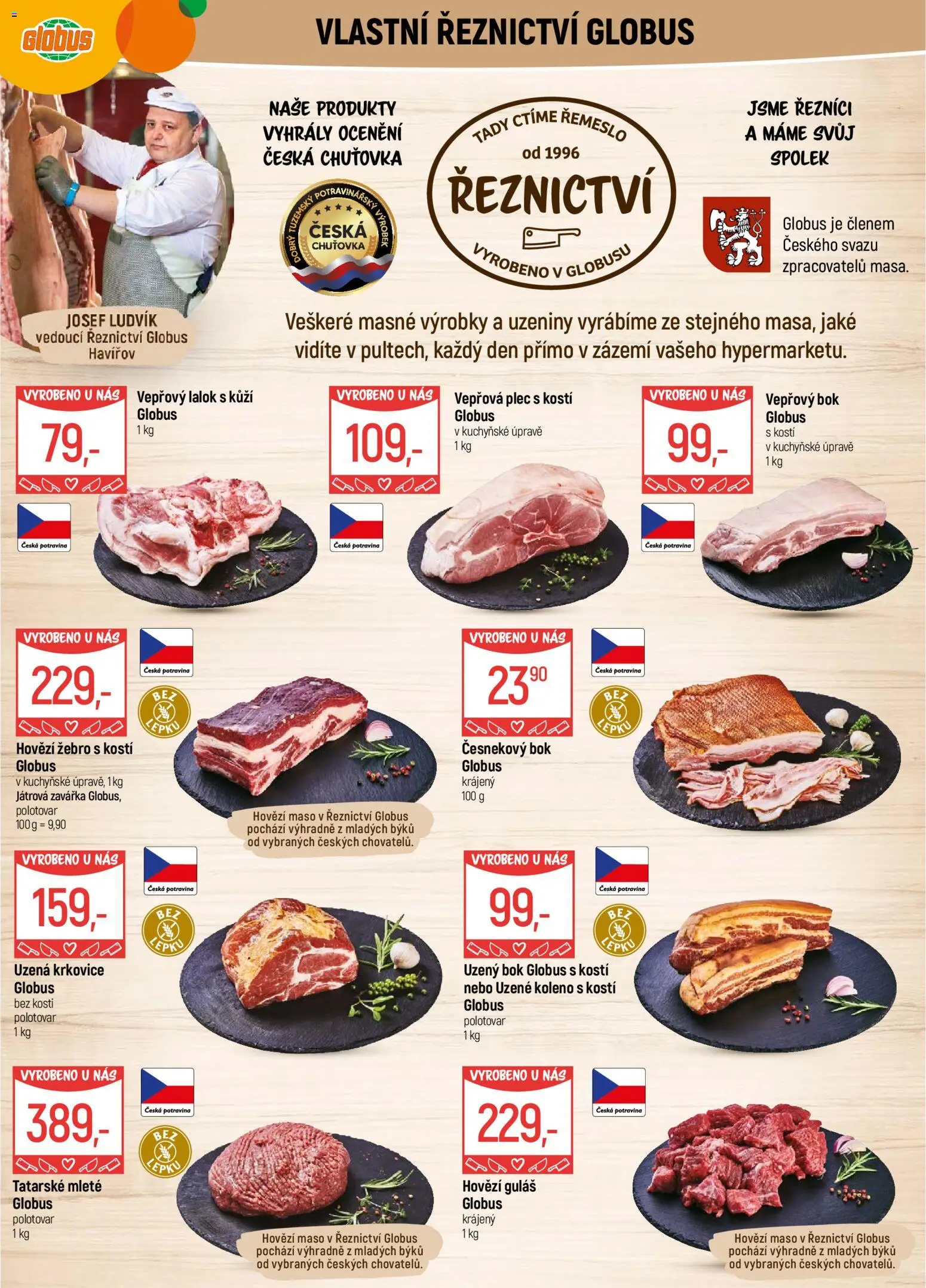 Globus leták - Havířov od 27.12.2025 | Strana: 3 | Produkty: Hovězí, Globus, Maso, Uzené koleno