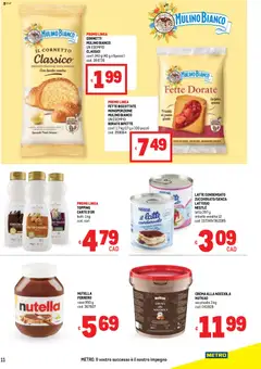 Anteprima del volantino Volantino Metro	 valido a partire dal 06.11.2025 | Pagina: 11 | Prodotti: Crema, Latte, Pasta, Topping